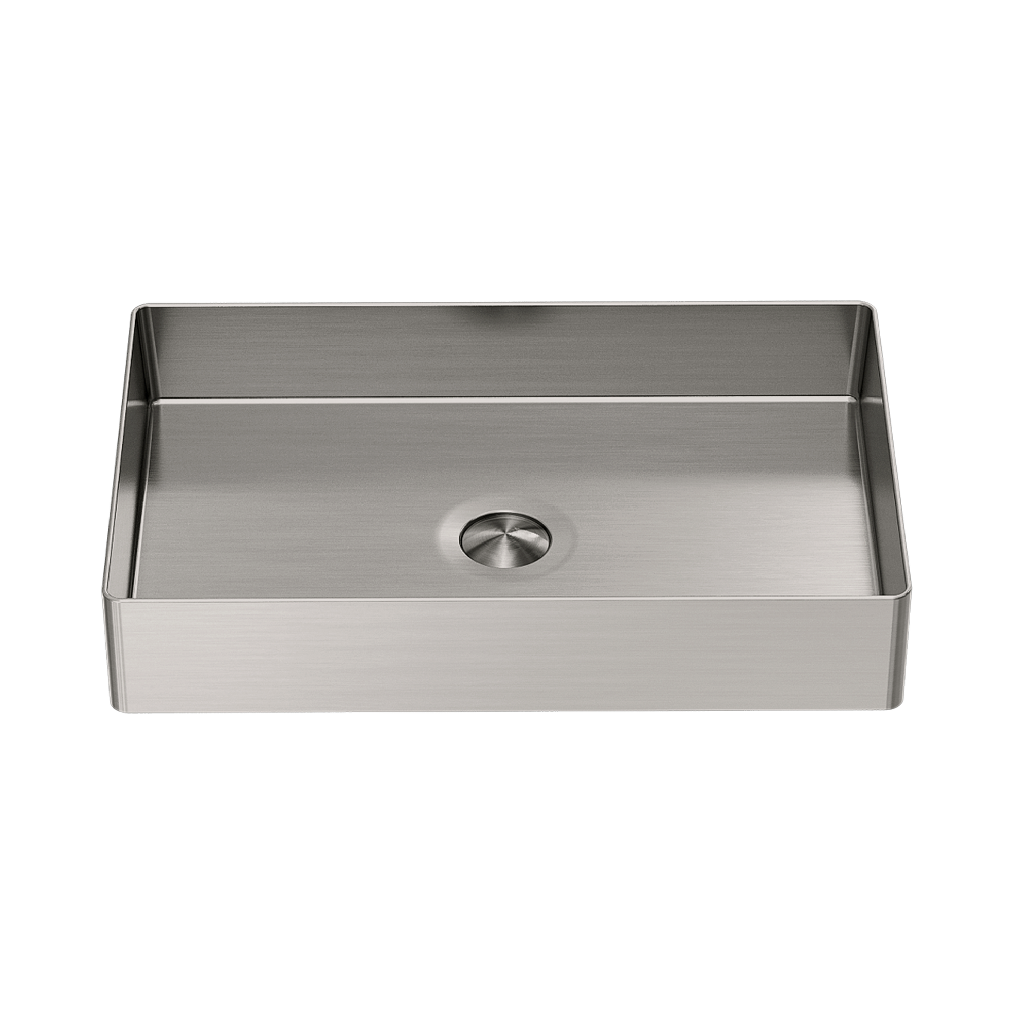 NRB3555 BN Opal Rectangle Stainless Steel Basin Brushed Nickel image 1