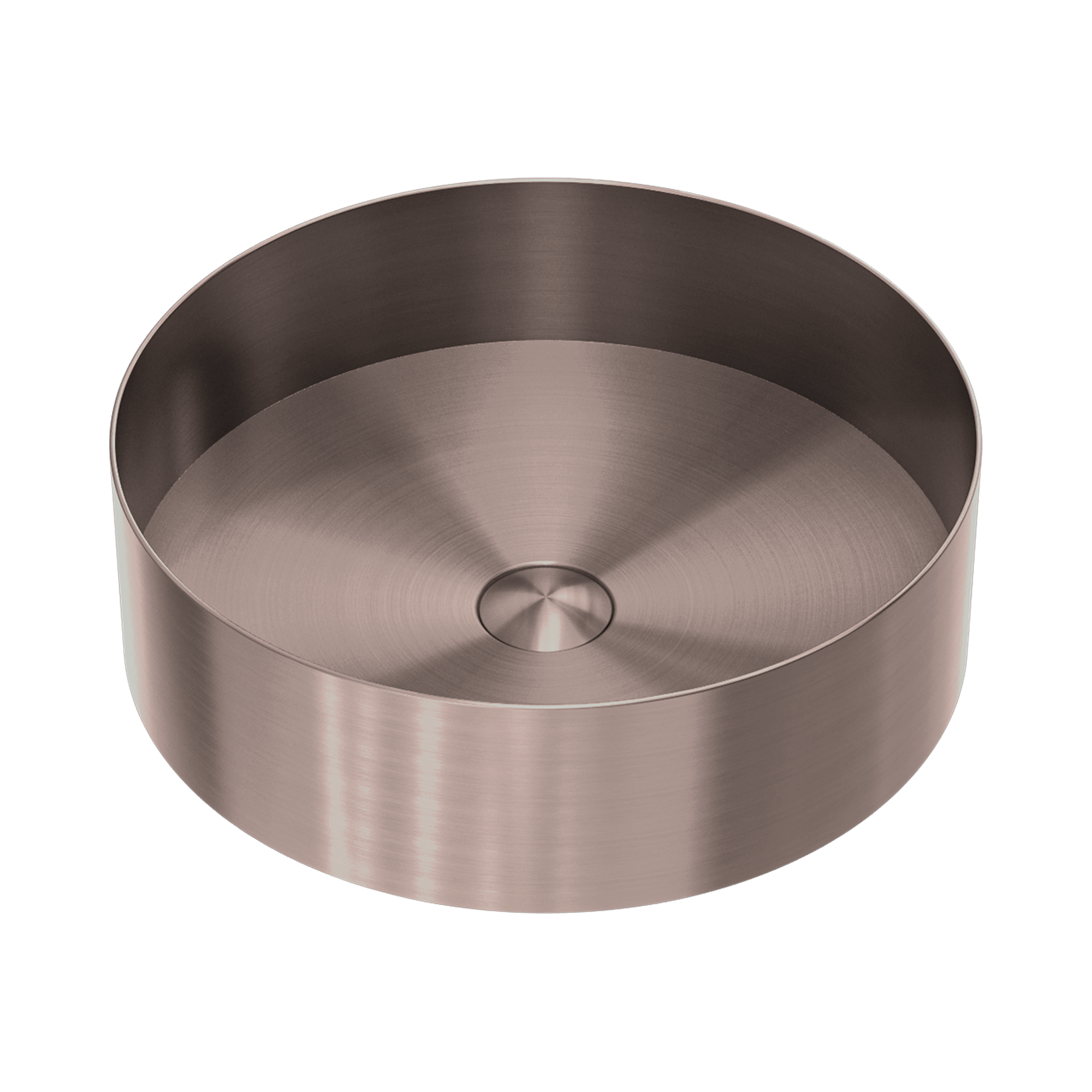 NRB401r BZ Opal Round 400mm Stainless Steel Basin Brushed Bronze image 1