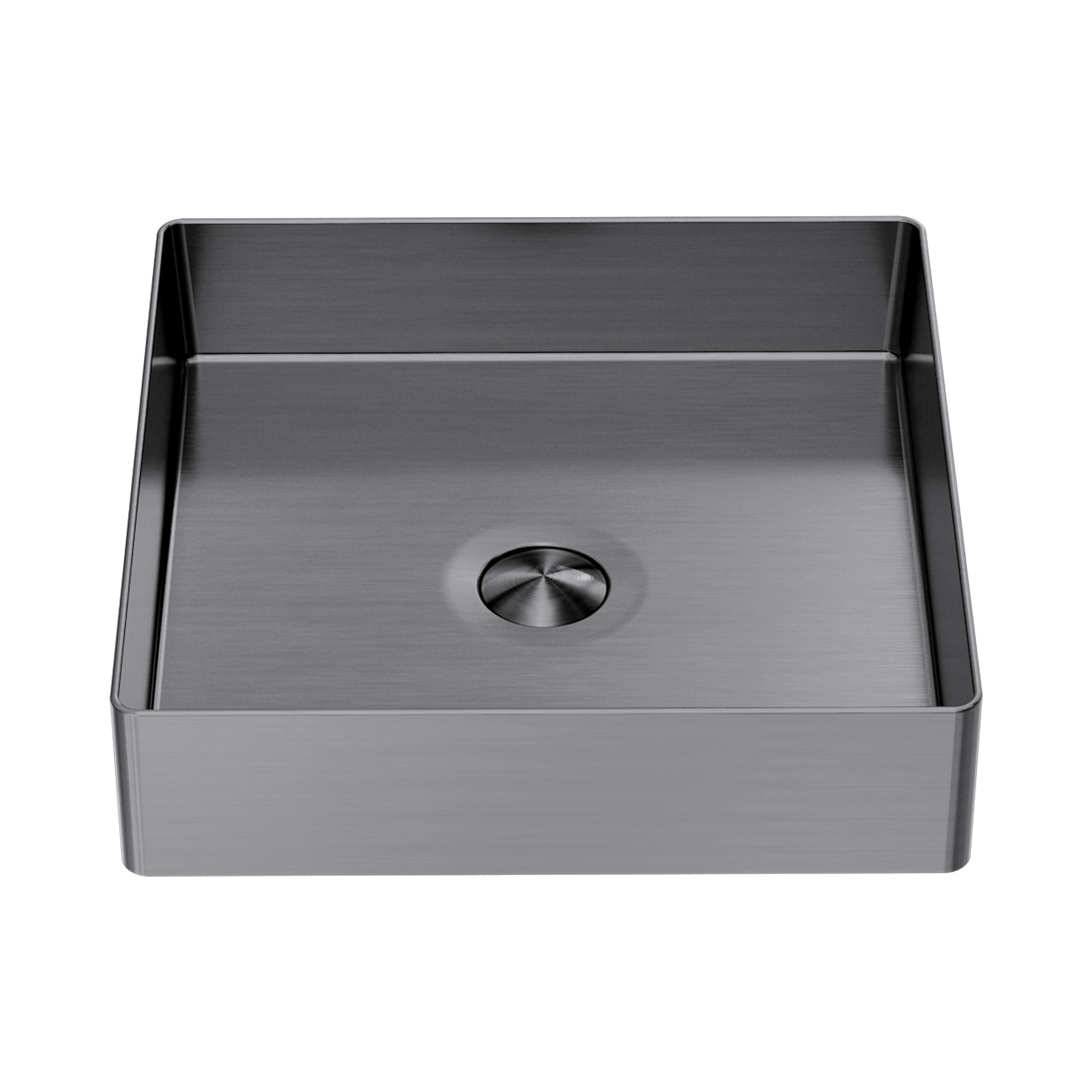 NRB401s GR Opal Square 400mm Stainless Steel Basin Graphite image 1