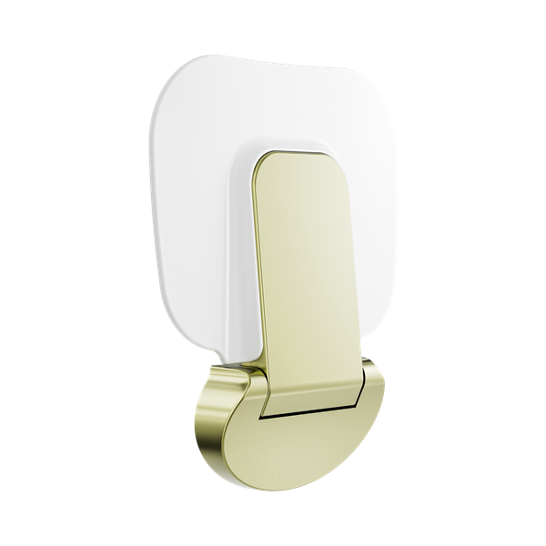 NRCR0003 BG Mecca Care Shower Seat 400 X330mm Brushed Gold Thumb