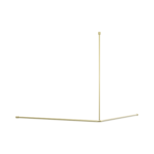 NRCR0006 BG Mecca Care Curtain Rail 1200x1200mm 90 Degree Brushed Gold Thumb