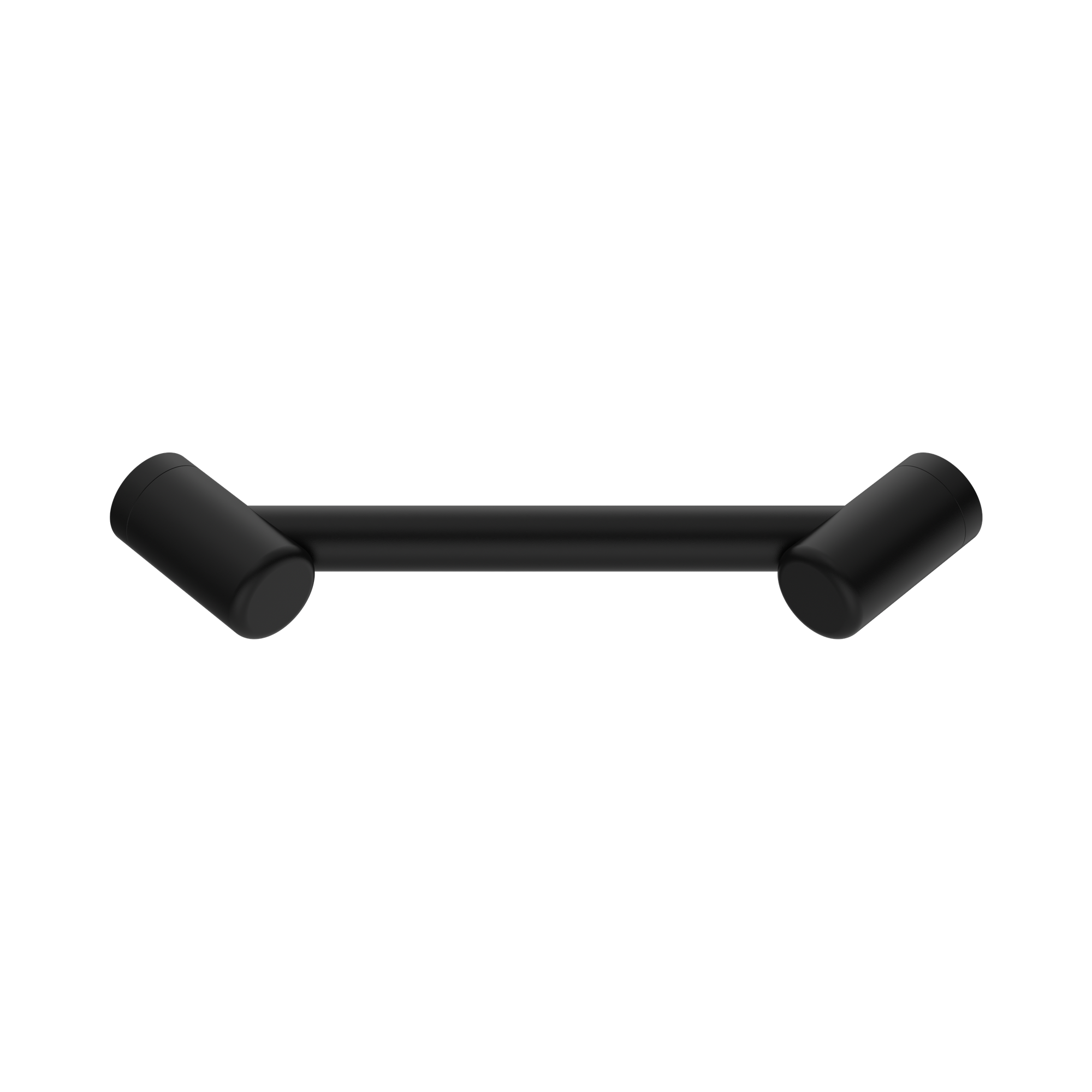NRCR2508 WMB Mecca Care 25mm Footrest Corner Grab Rail 215mm Matte Black image 1