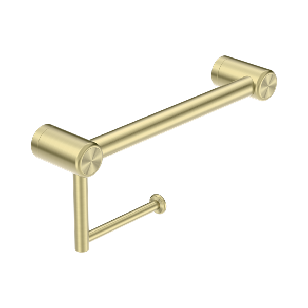 NRCR2512 ABG Mecca Care 25mm Toilet Roll Rail 300mm Brushed Gold Thumb