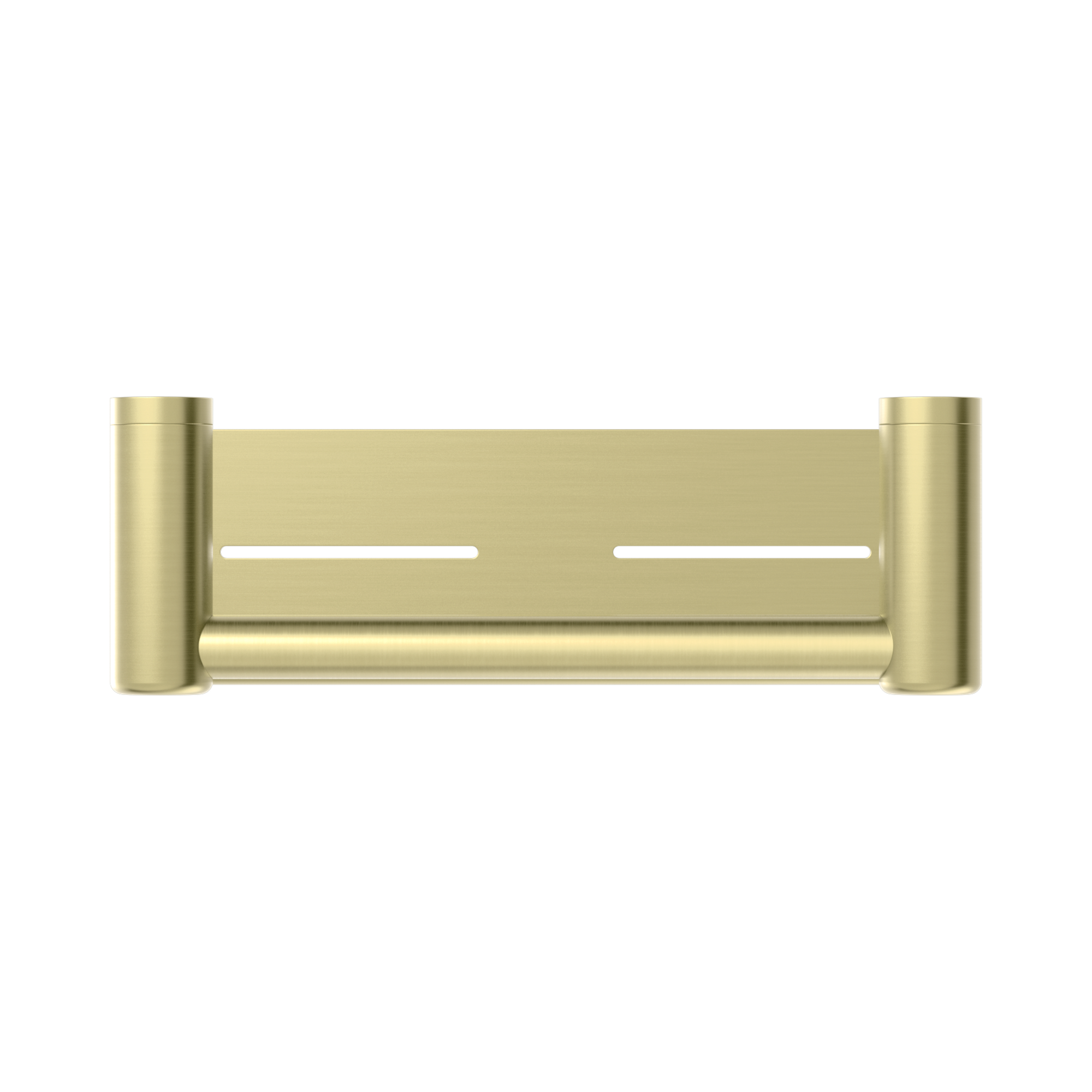 NRCR2512 CBG Mecca Care 25mm Grab Rail With Shelf 300mm Brushed Gold image 2