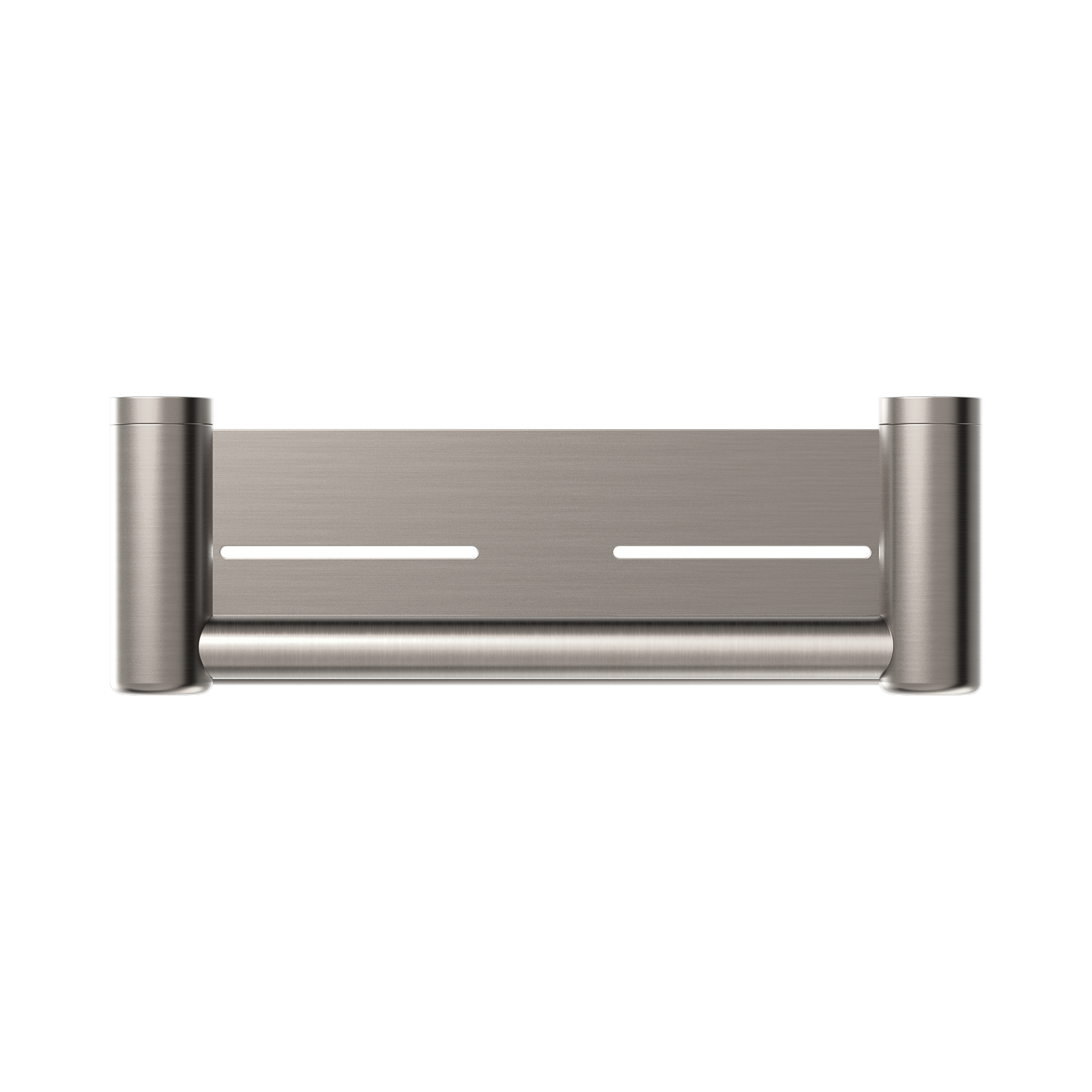 NRCR2512 CBN Mecca Care 25mm Grab Rail With Shelf 300mm Brushed Nickel image 2