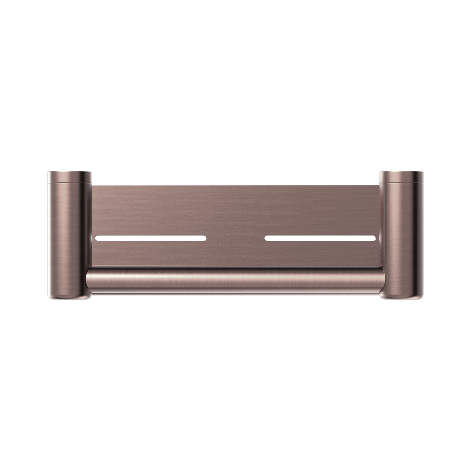 NRCR2512 CBZ Mecca Care 25mm Grab Rail With Shelf 300mm Brushed Bronze image 2