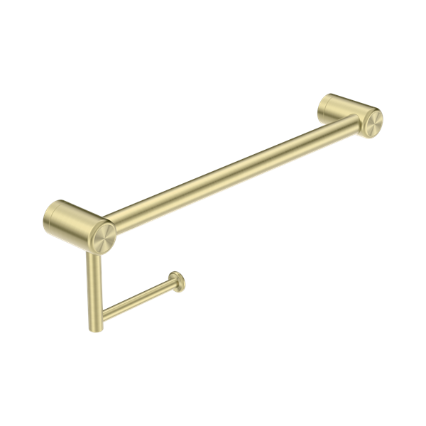 NRCR2518 ABG Mecca Care 25mm Toilet Roll Rail 450mm Brushed Gold Thumb