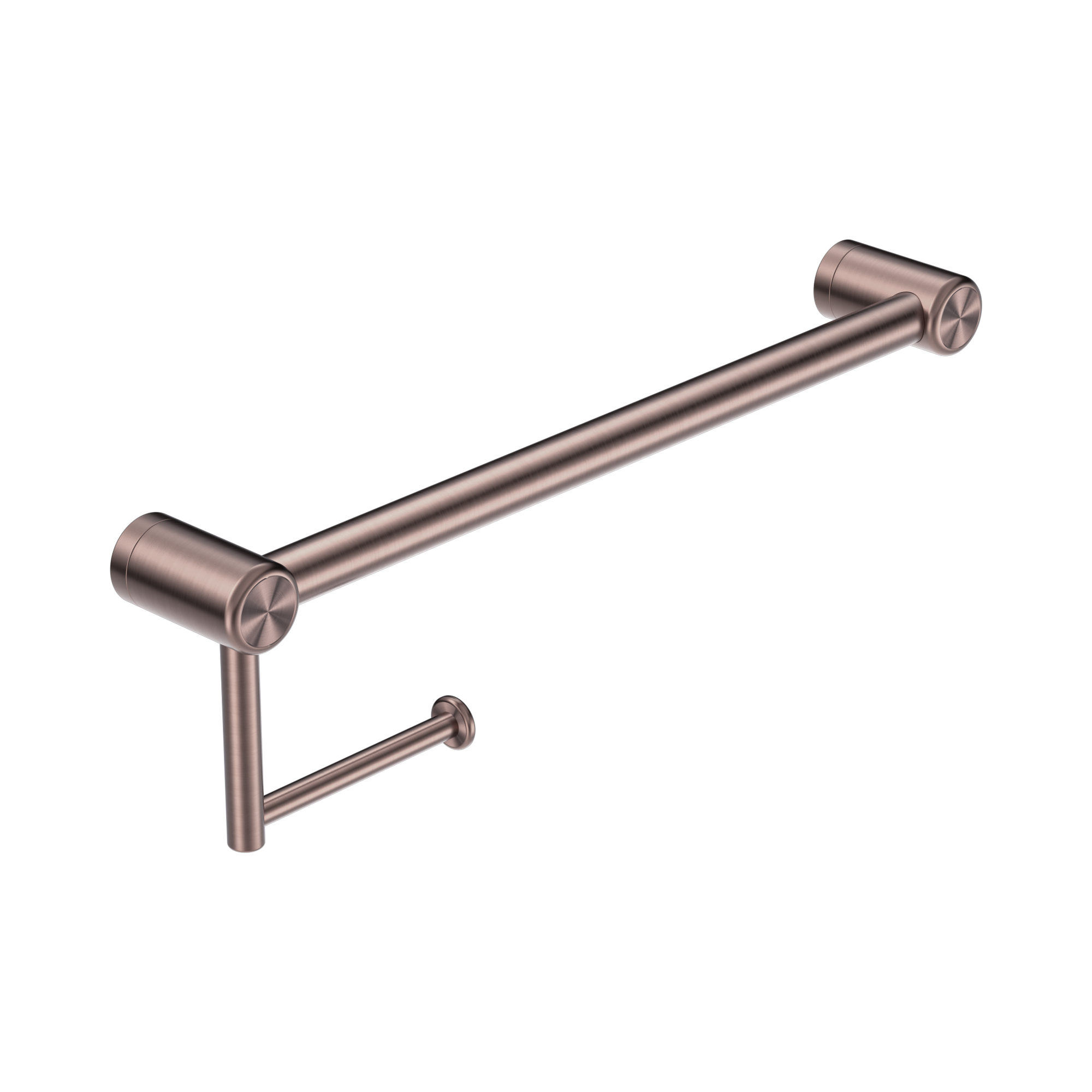 NRCR2518 ABZ Mecca Care 25mm Toilet Roll Rail 450mm Brushed Bronze image 1