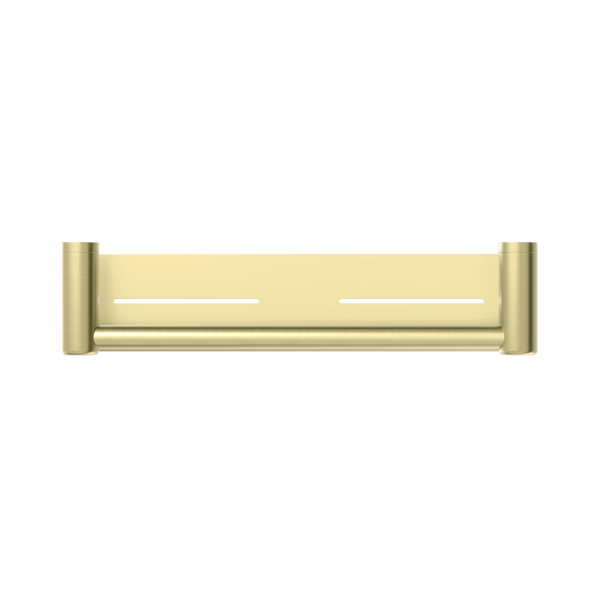 NRCR2518 CBG Mecca Care 25mm Grab Rail With Shelf 450mm Brushed Gold image 2