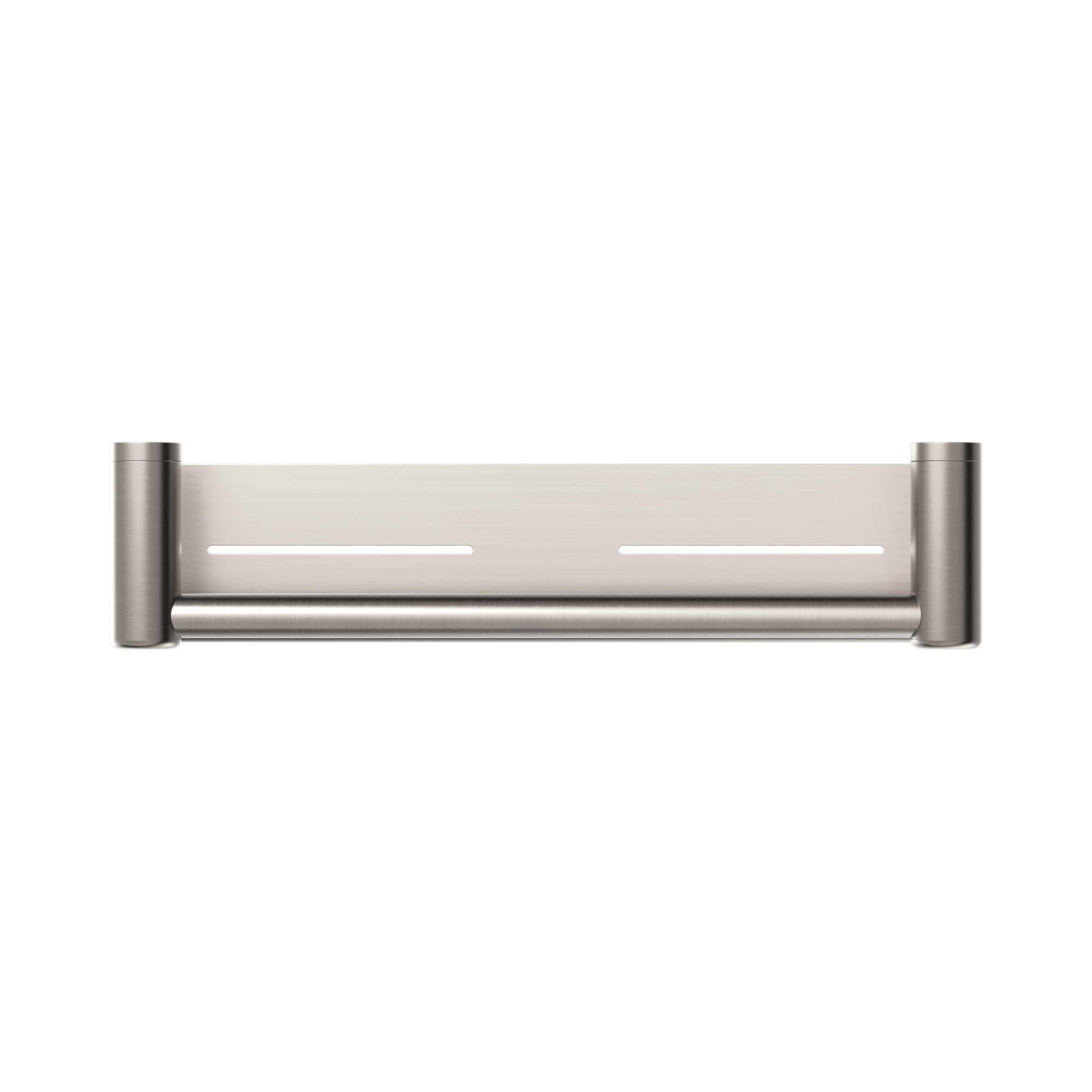 NRCR2518 CBN Mecca Care 25mm Grab Rail With Shelf 450mm Brushed Nickel image 2