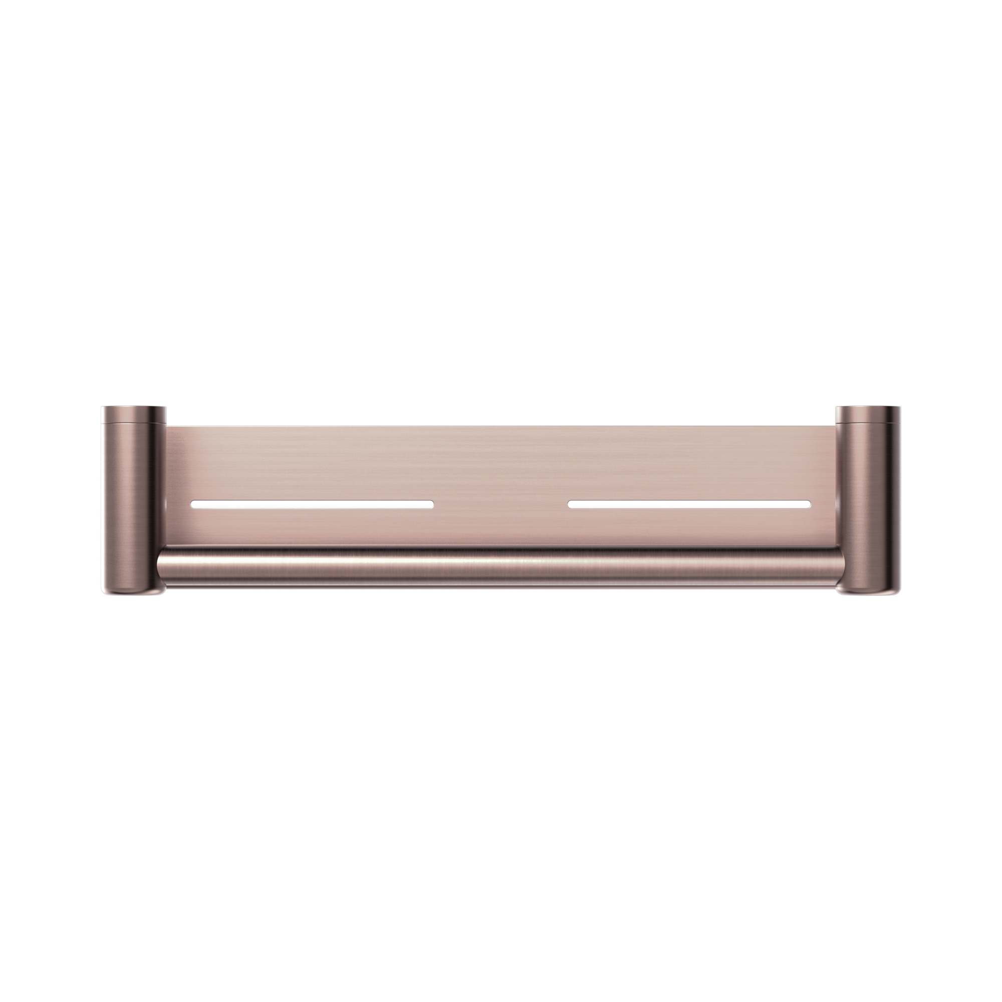 NRCR2518 CBZ Mecca Care 25mm Grab Rail With Shelf 450mm Brushed Bronze image 2
