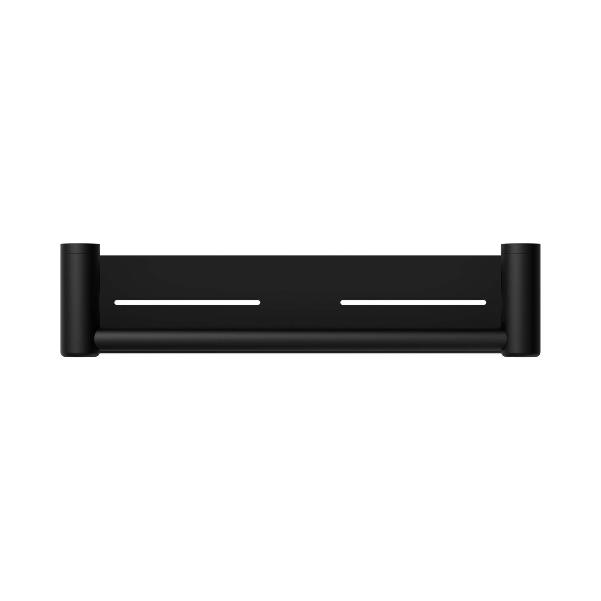 NRCR2518 CMB Mecca Care 25mm Grab Rail With Shelf 450mm Matte Black image 2