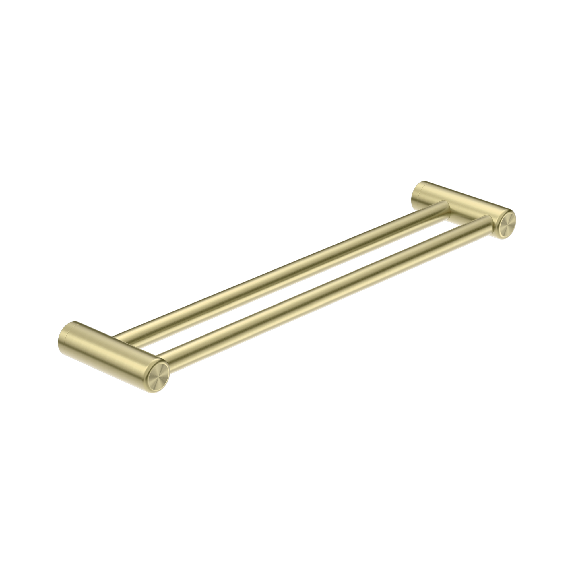NRCR2524 DBG Mecca Care 25mm Double Towel Grab Rail 600mm Brushed Gold image 1