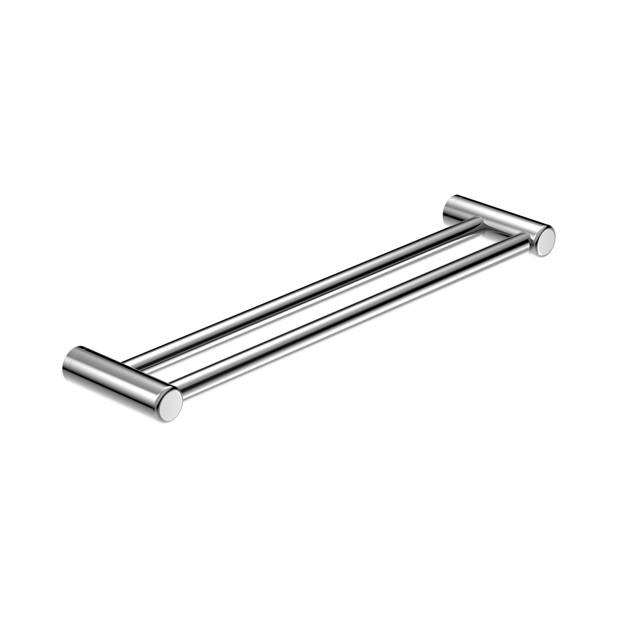 NRCR2524 DCH Mecca Care 25mm Double Towel Grab Rail 600mm Chrome image 1