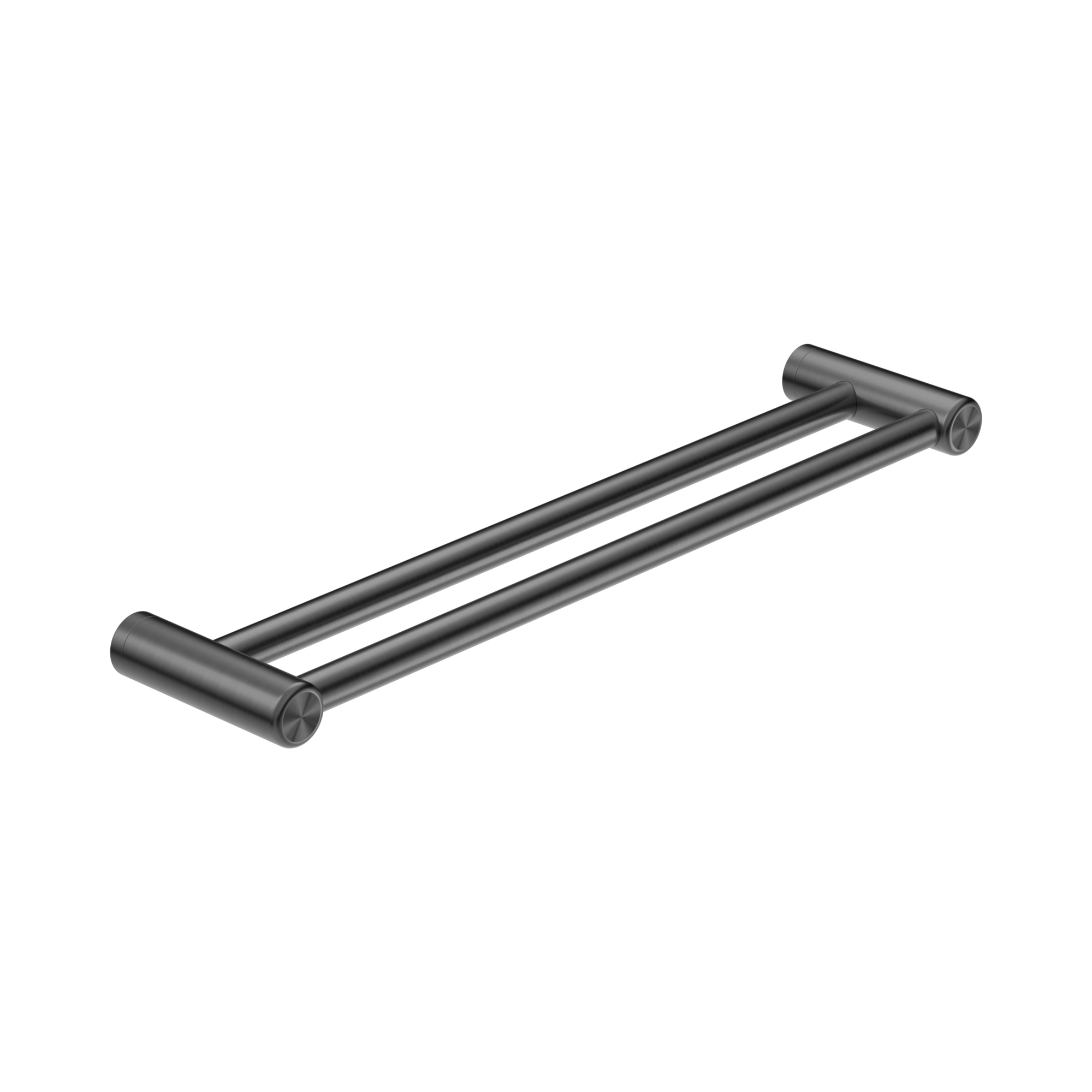 NRCR2524 DGM Mecca Care 25mm Double Towel Grab Rail 600mm Gun Metal image 1