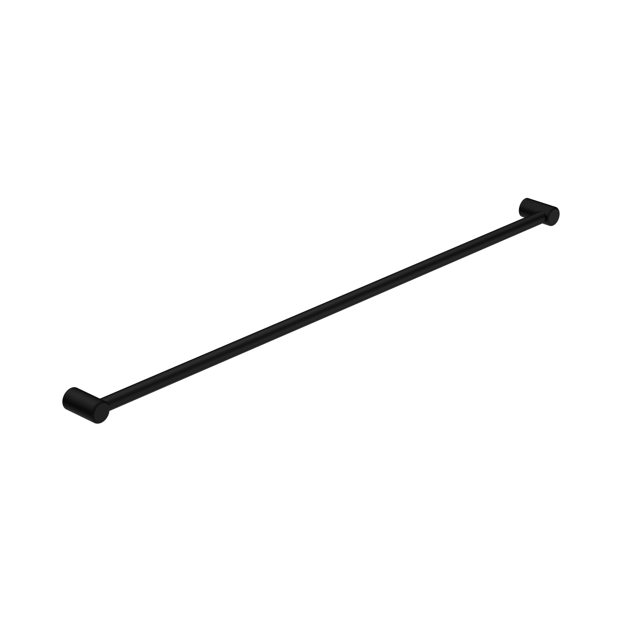 NRCR2548 MB Mecca Care 25mm Grab Rail 1200mm Matte Black image 1