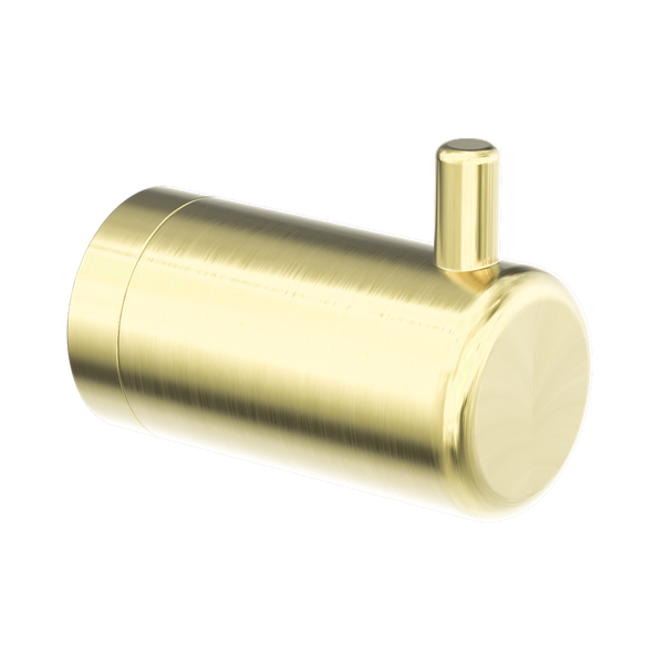 NRCR2582 BG Mecca Care 25mm Wall Hook Brushed Gold Thumb