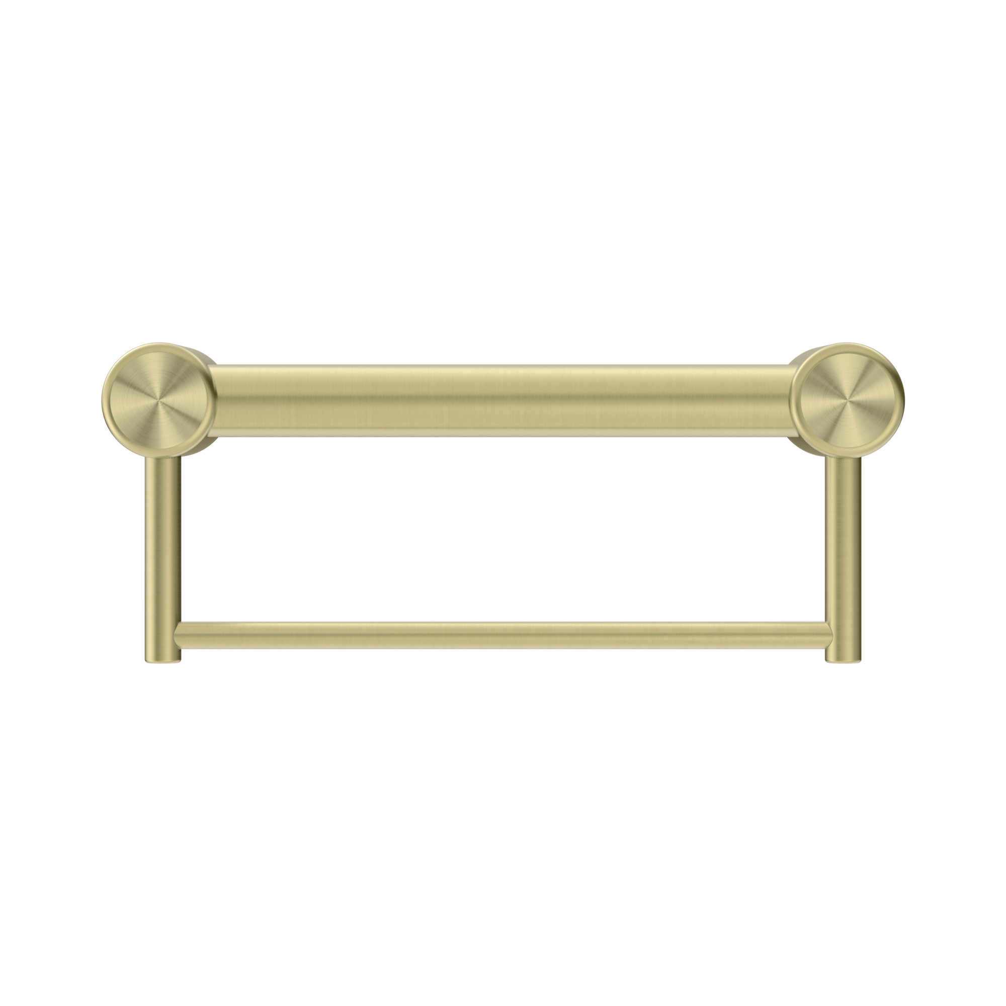 NRCR3212 BBG Mecca Care 32mm Grab Rail With Towel Holder 300mm Brushed Gold image 2