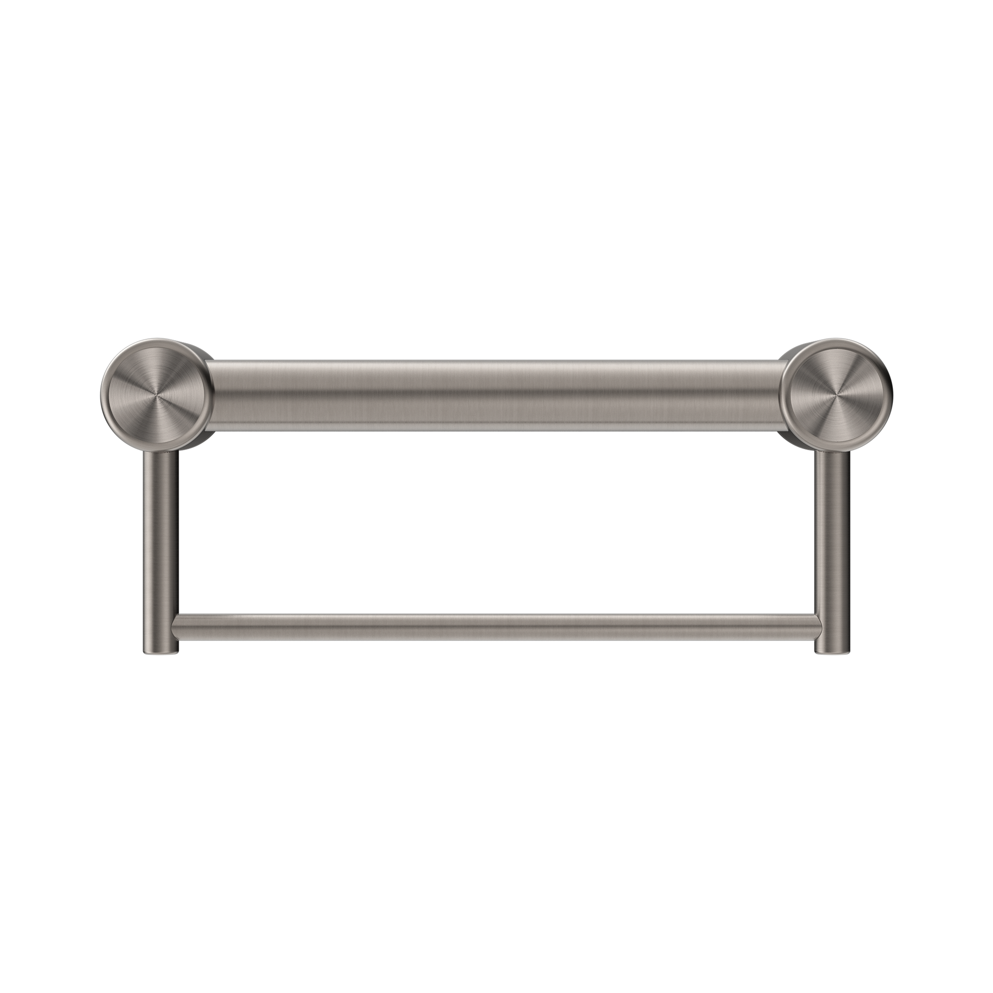 NRCR3212 BBN Mecca Care 32mm Grab Rail With Towel Holder 300mm Brushed Nickel image 2