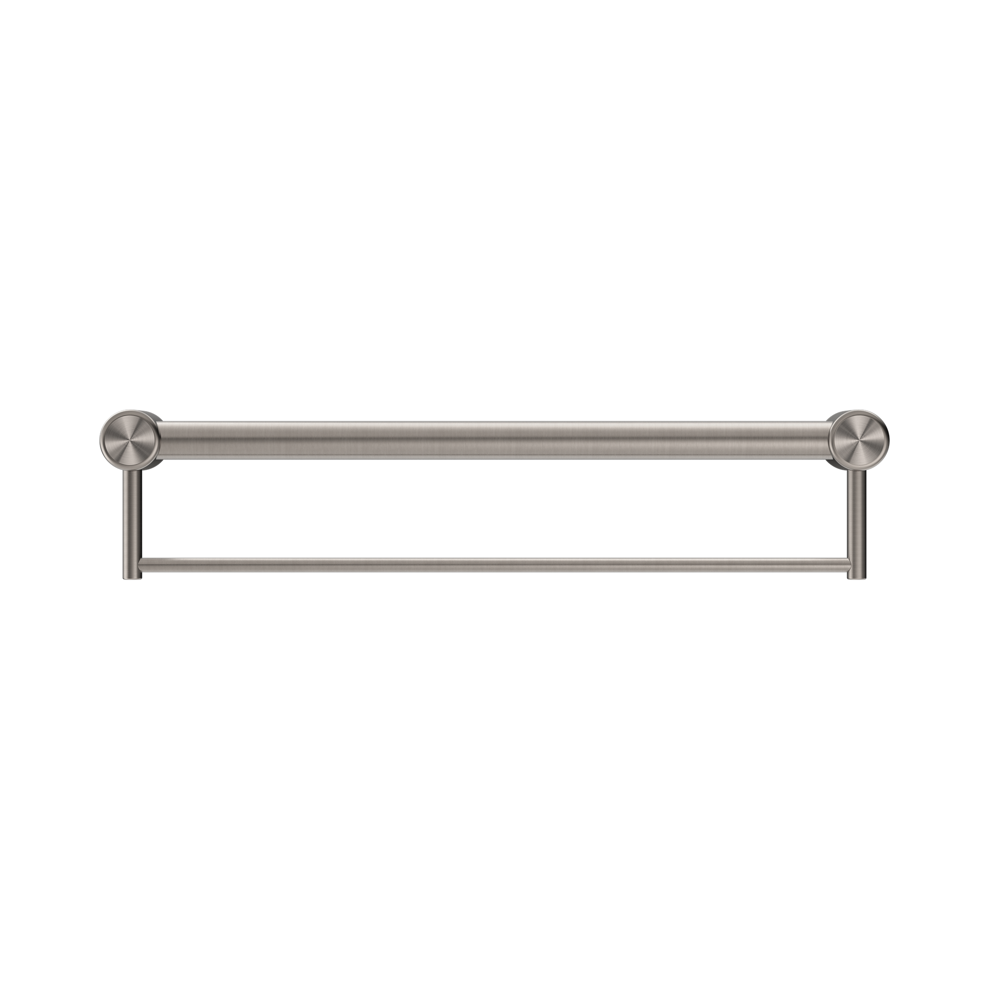 NRCR3224 BBN Mecca Care 32mm Grab Rail With Towel Holder 600mm Brushed Nickel image 2
