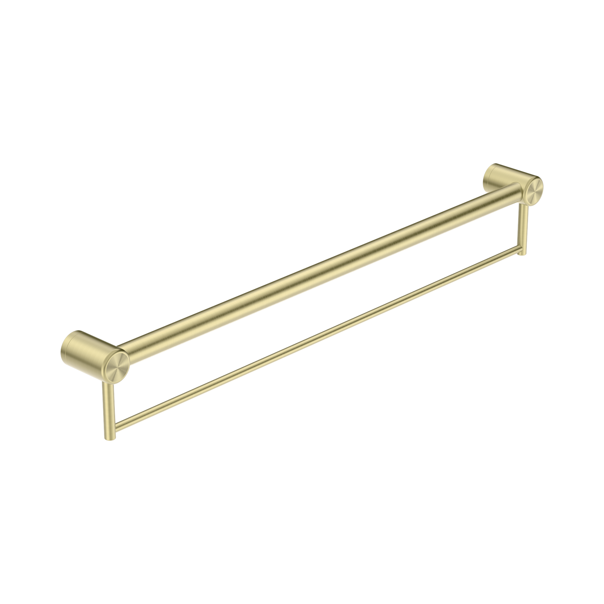 NRCR3230 BBG Mecca Care 32mm Grab Rail With Towel Holder 900mm Brushed Gold image 1