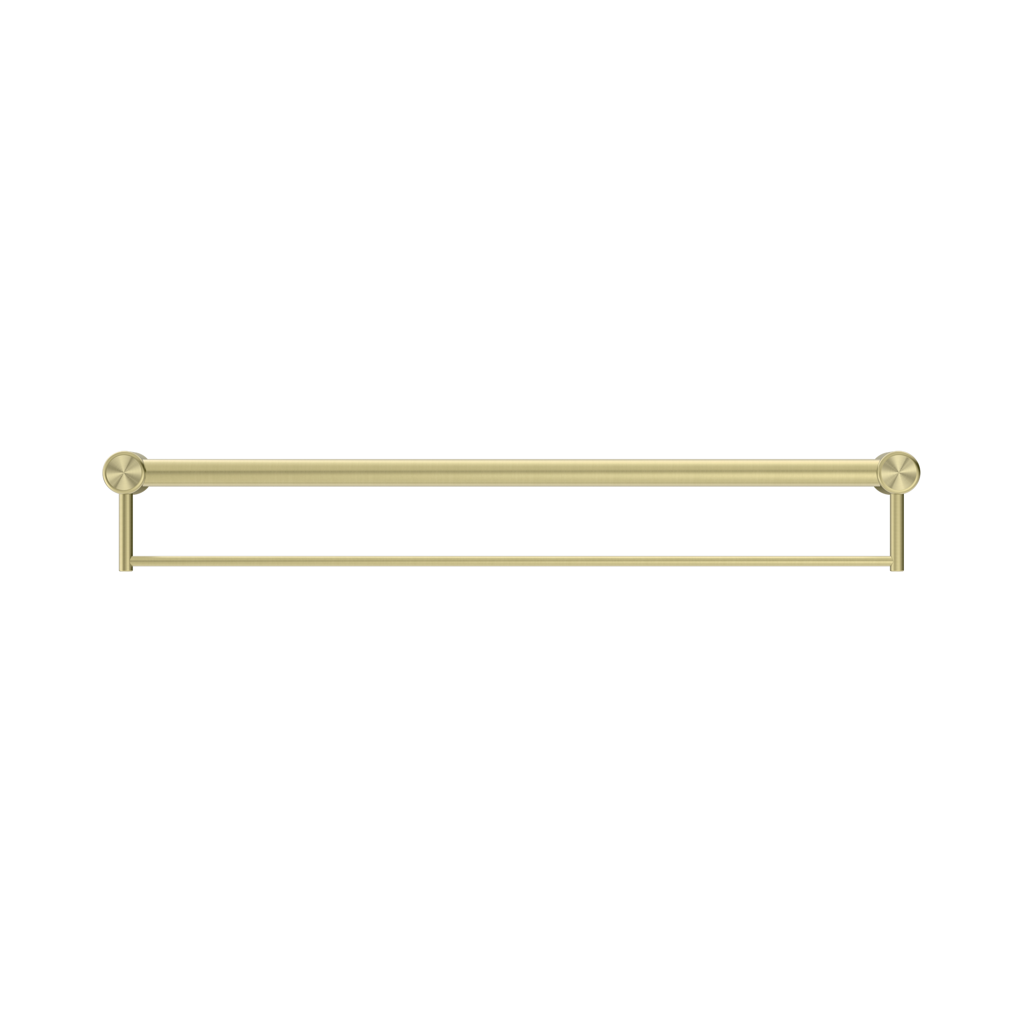 NRCR3230 BBG Mecca Care 32mm Grab Rail With Towel Holder 900mm Brushed Gold image 2