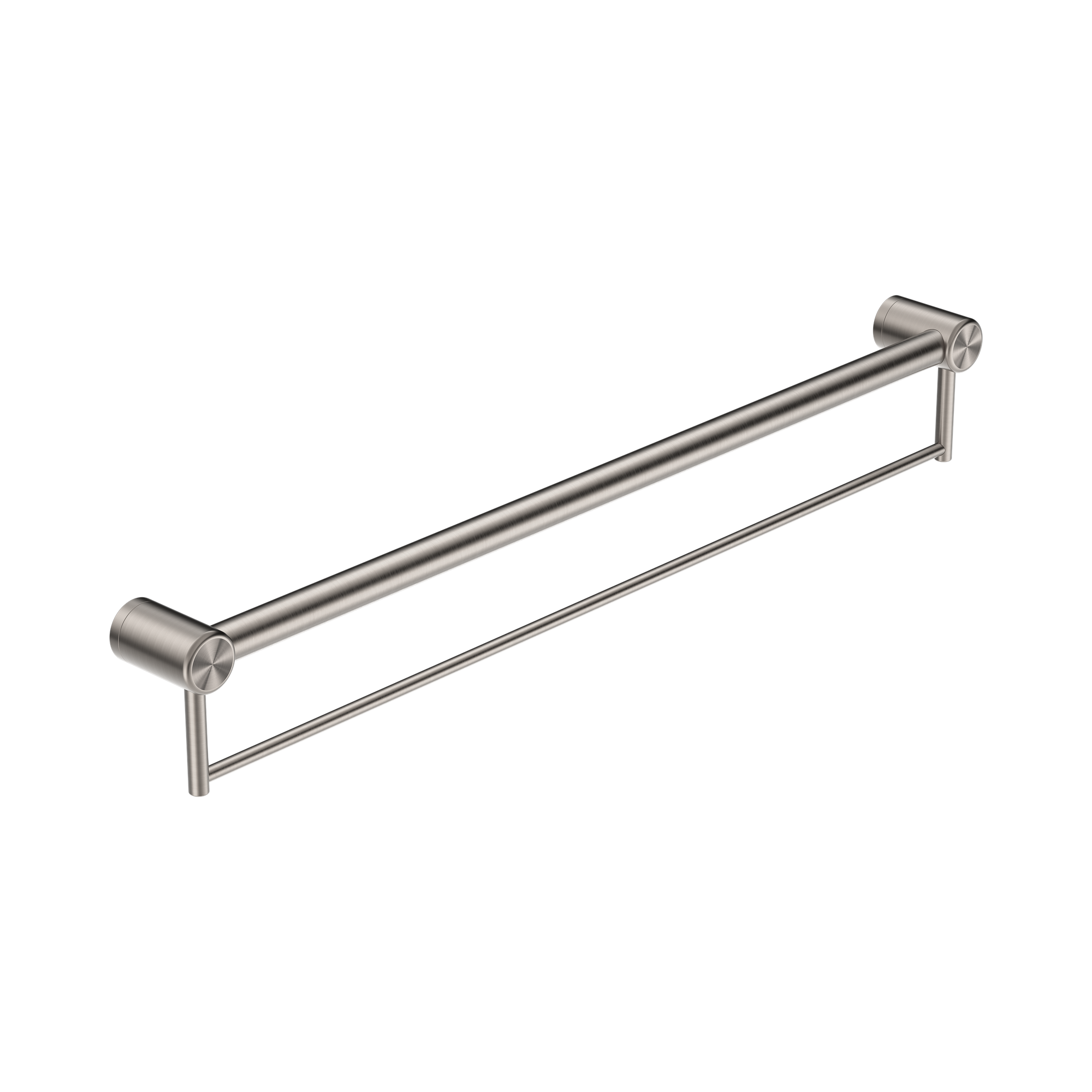 NRCR3230 BBN Mecca Care 32mm Grab Rail With Towel Holder 900mm Brushed Nickel image 1