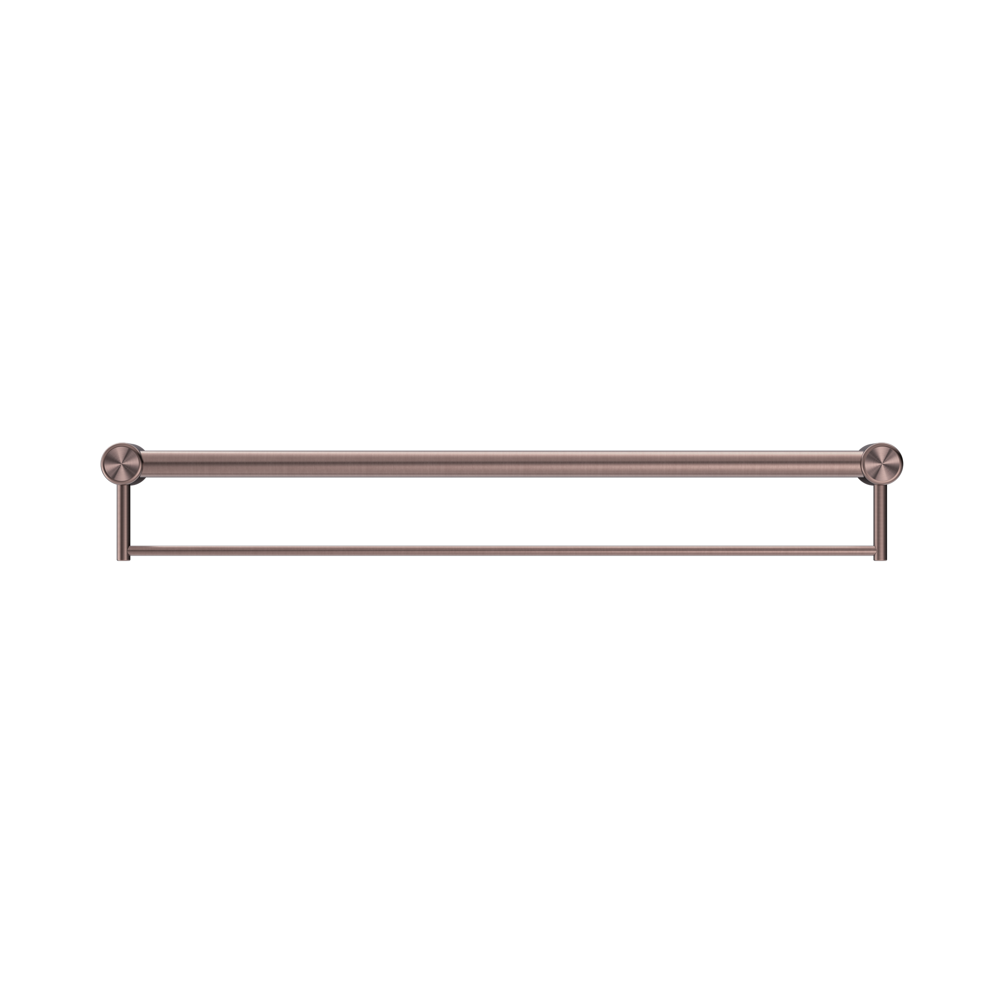 NRCR3230 BBZ Mecca Care 32mm Grab Rail With Towel Holder 900mm Brushed Bronze image 2