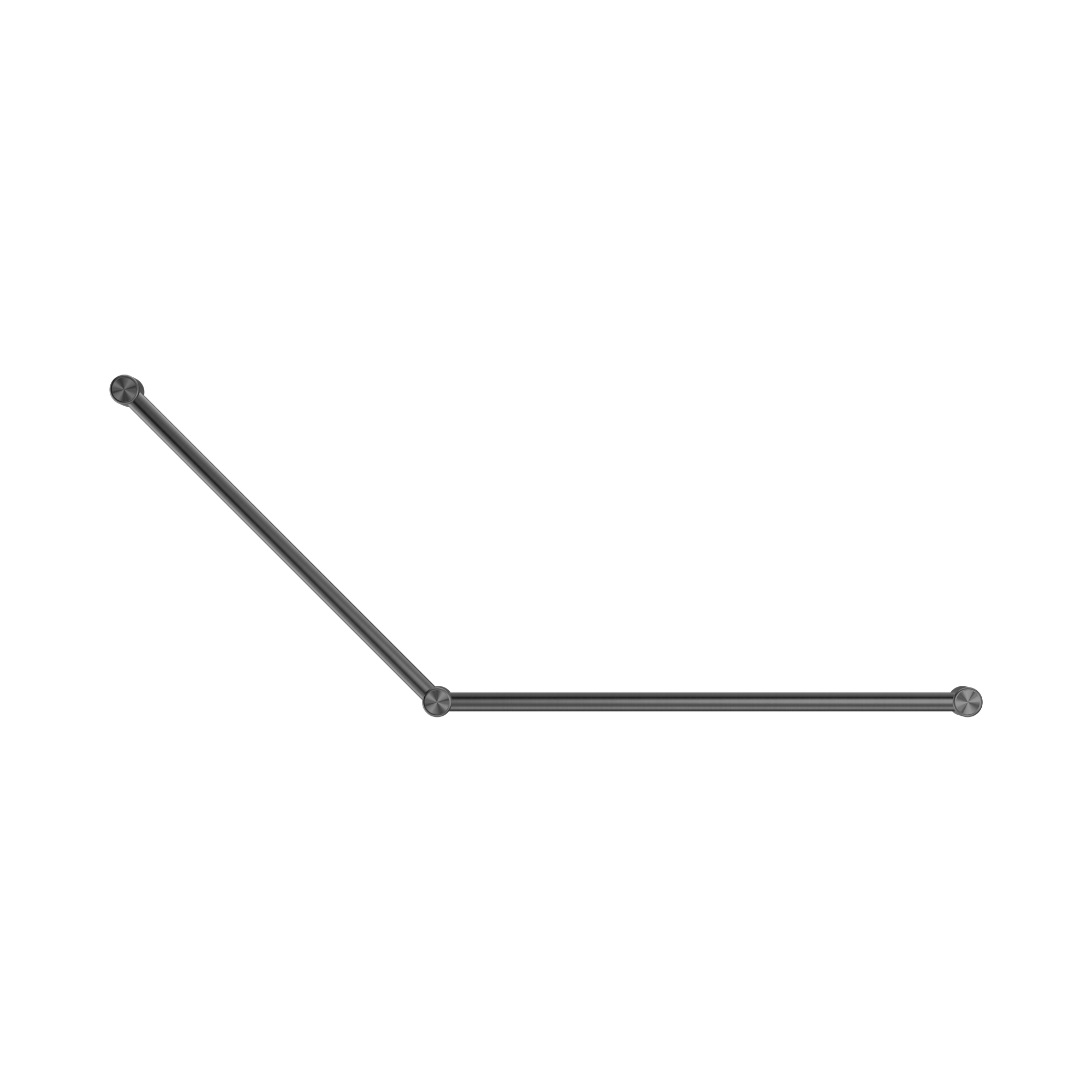 NRCR3245 GM Mecca Care 32mm DDA Grab Rail Set 45 Degree 750 X900mm Gun Metal image 2