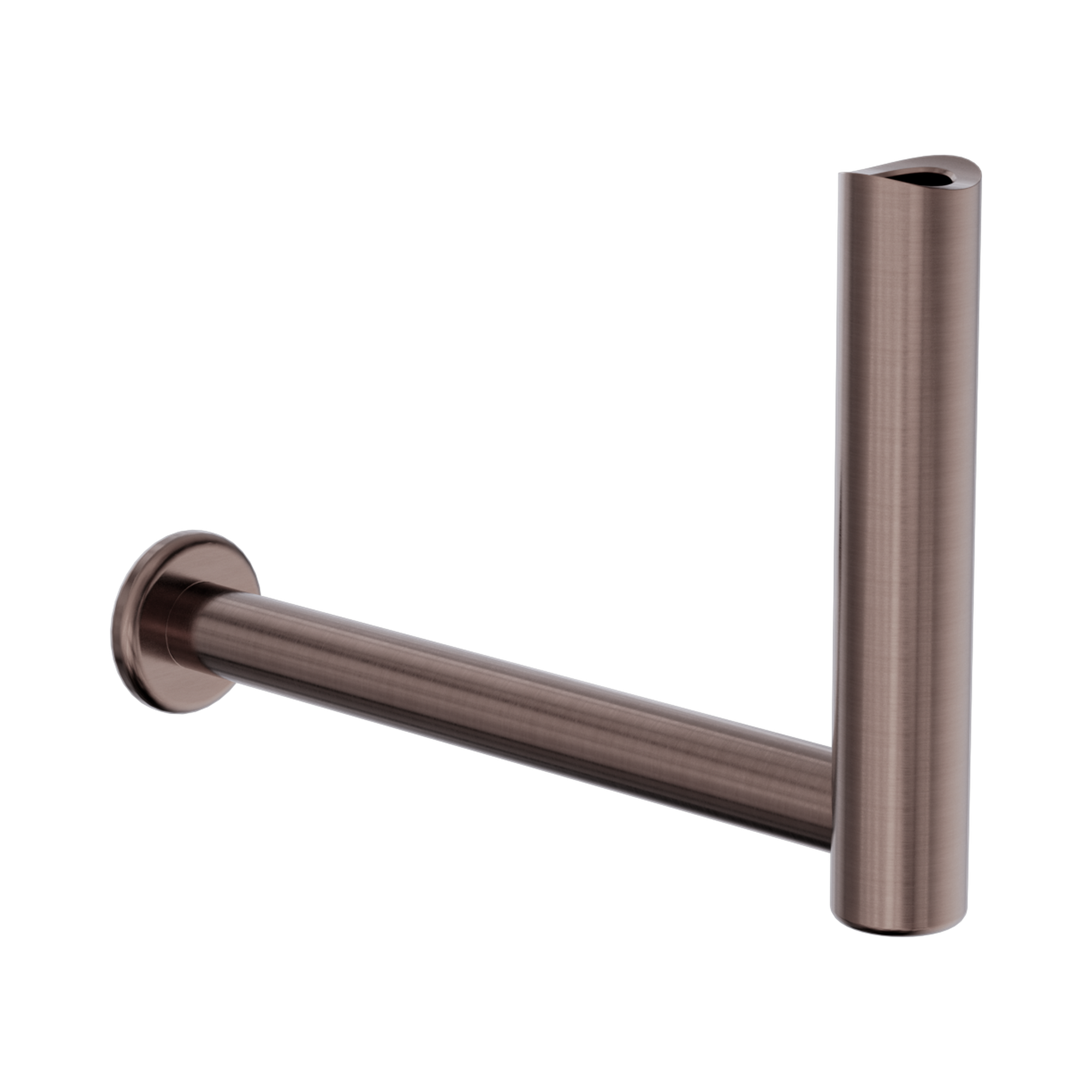 NRCR3286a BZ Mecca Care Bracket Add On Toilet Roll Holder Brushed Bronze image 1