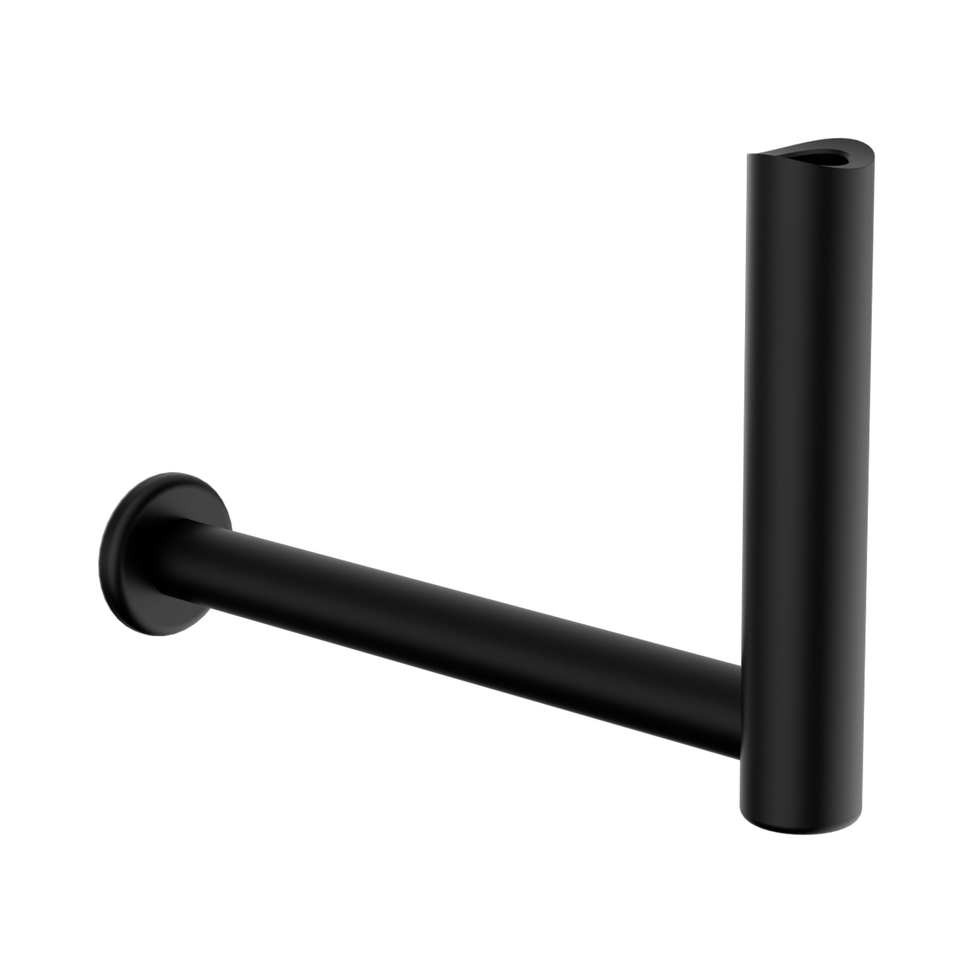 NRCR3286a MB Mecca Care Bracket Add On Toilet Roll Holder Matte Black image 1