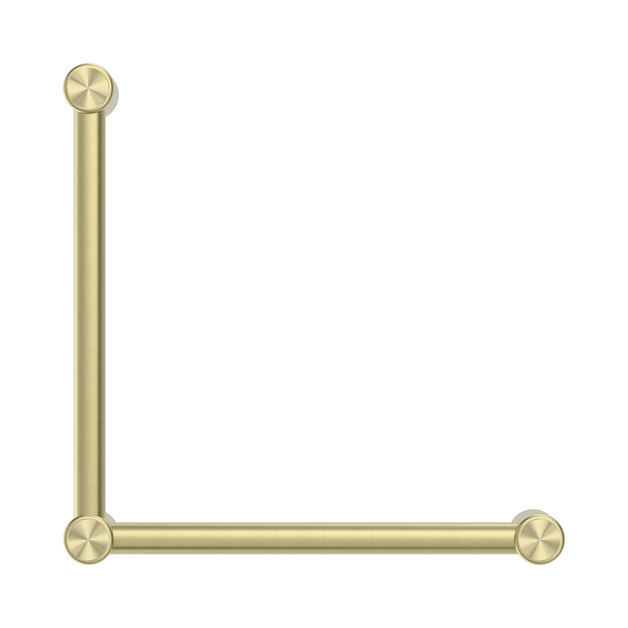 NRCR3290 ABG Mecca Care 32mm Ambulant Toilet Grab Rail 90 Degree 450 X450mm Brushed Gold image 2