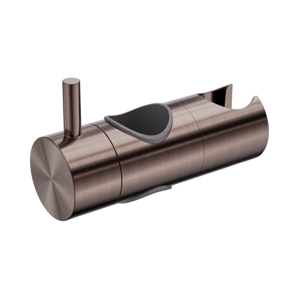 NRCS004sl BZ Slider For Mecca Care 25mm Grab Rail And Adjustable Shower Rail Set 900mm Brushed Bronze Thumb