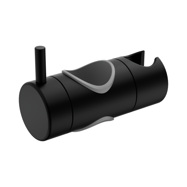 NRCS005sl MB Slider For Mecca Care 32mm Grab Rail Shower Rail Set Matte Black Thumb