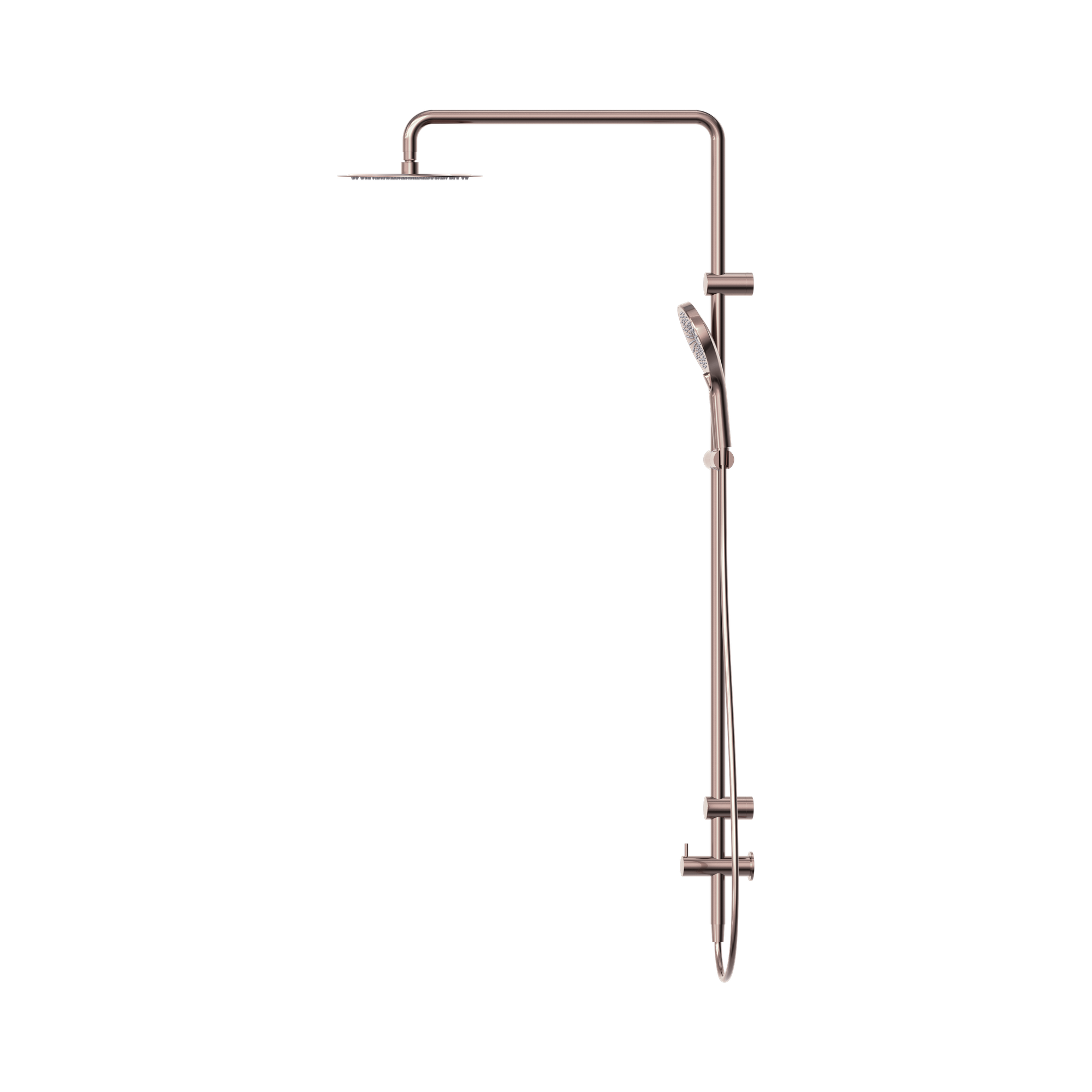 NRCS007 BZ Mecca Care 25mm Grab Rail 900mm Twin Shower Set Brushed Bronze image 3