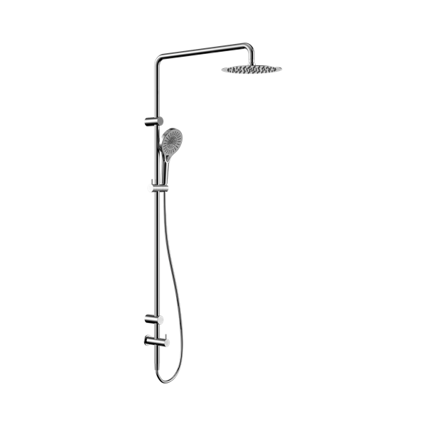 NRCS007 CH Mecca Care 25mm Grab Rail 900mm Twin Shower Set Chrome Thumb