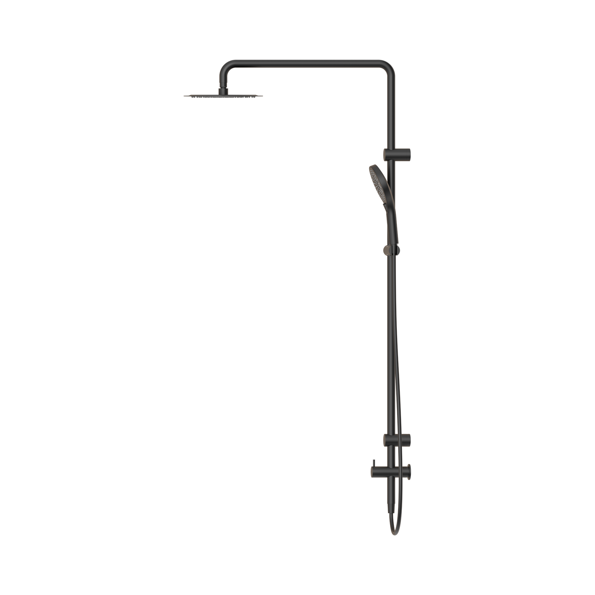 NRCS007 MB Mecca Care 25mm Grab Rail 900mm Twin Shower Set Matte Black image 3