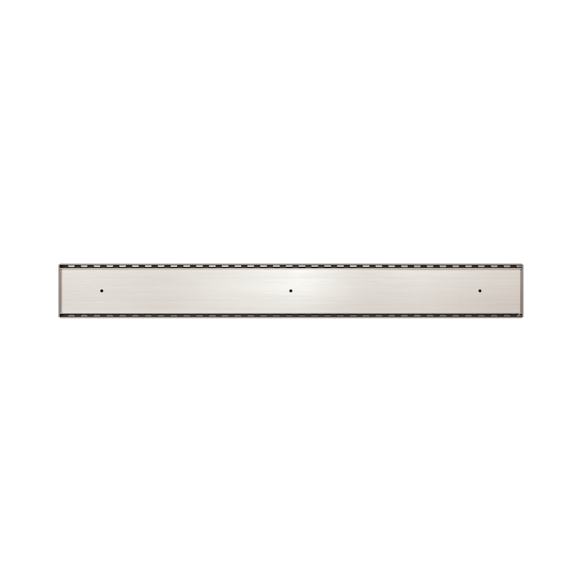 NRFG001 BN Tile Insert V Channel Floor Grate 80mm 89mm Outlet Without Outlet And Hole Saw Brushed Nickel image 2