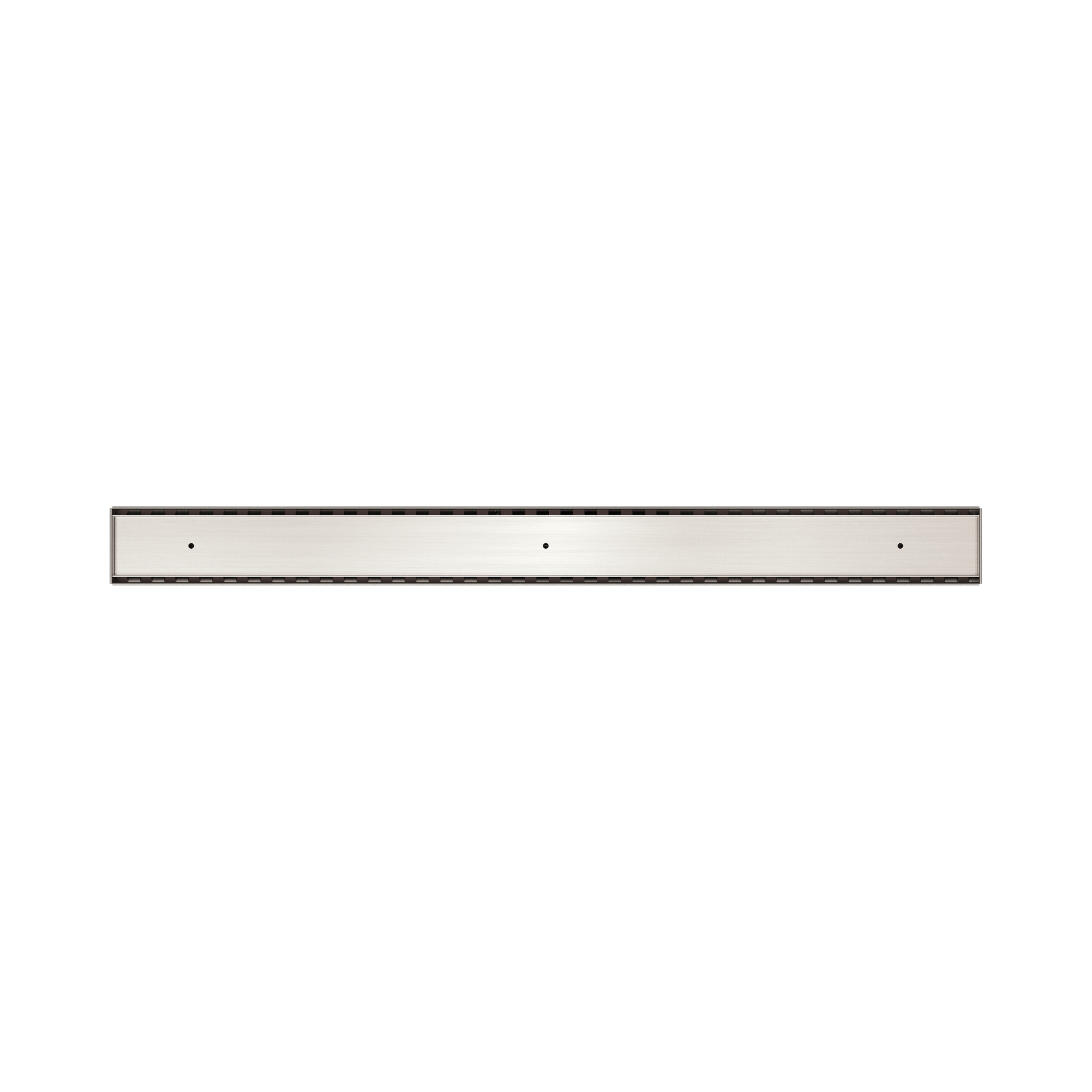 NRFG002 BN Tile Insert V Channel Floor Grate 50mm Outlet Without Outlet And Hole Saw Brushed Nickel image 2
