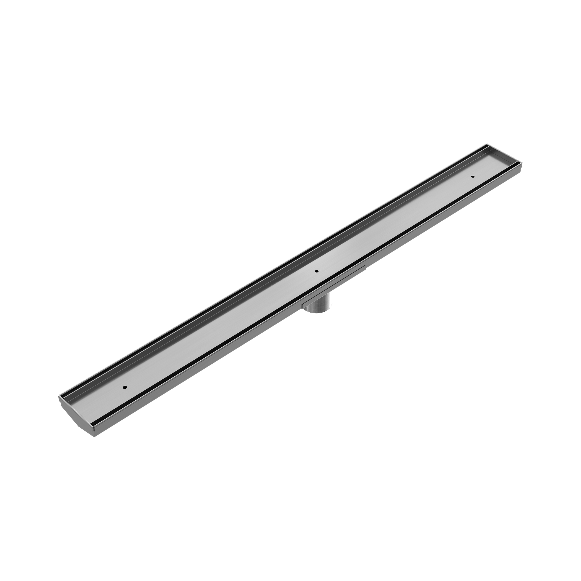 NRFG002 HSGM Tile Insert V Channel Floor Grate 50mm Outlet With Hole Saw Gun Metal image 1