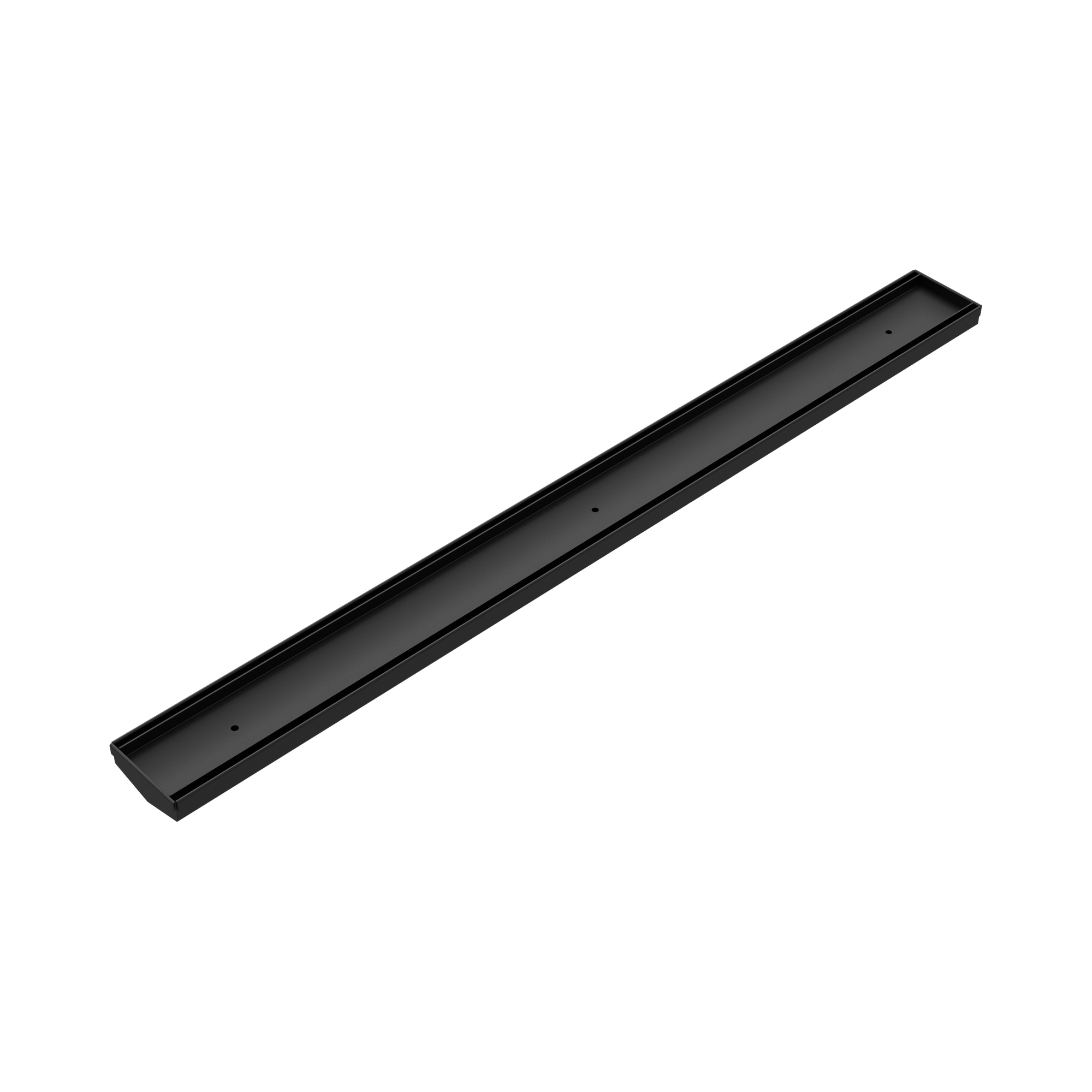 NRFG002 MB Tile Insert V Channel Floor Grate 50mm Outlet Without Outlet And Hole Saw Matte Black image 1