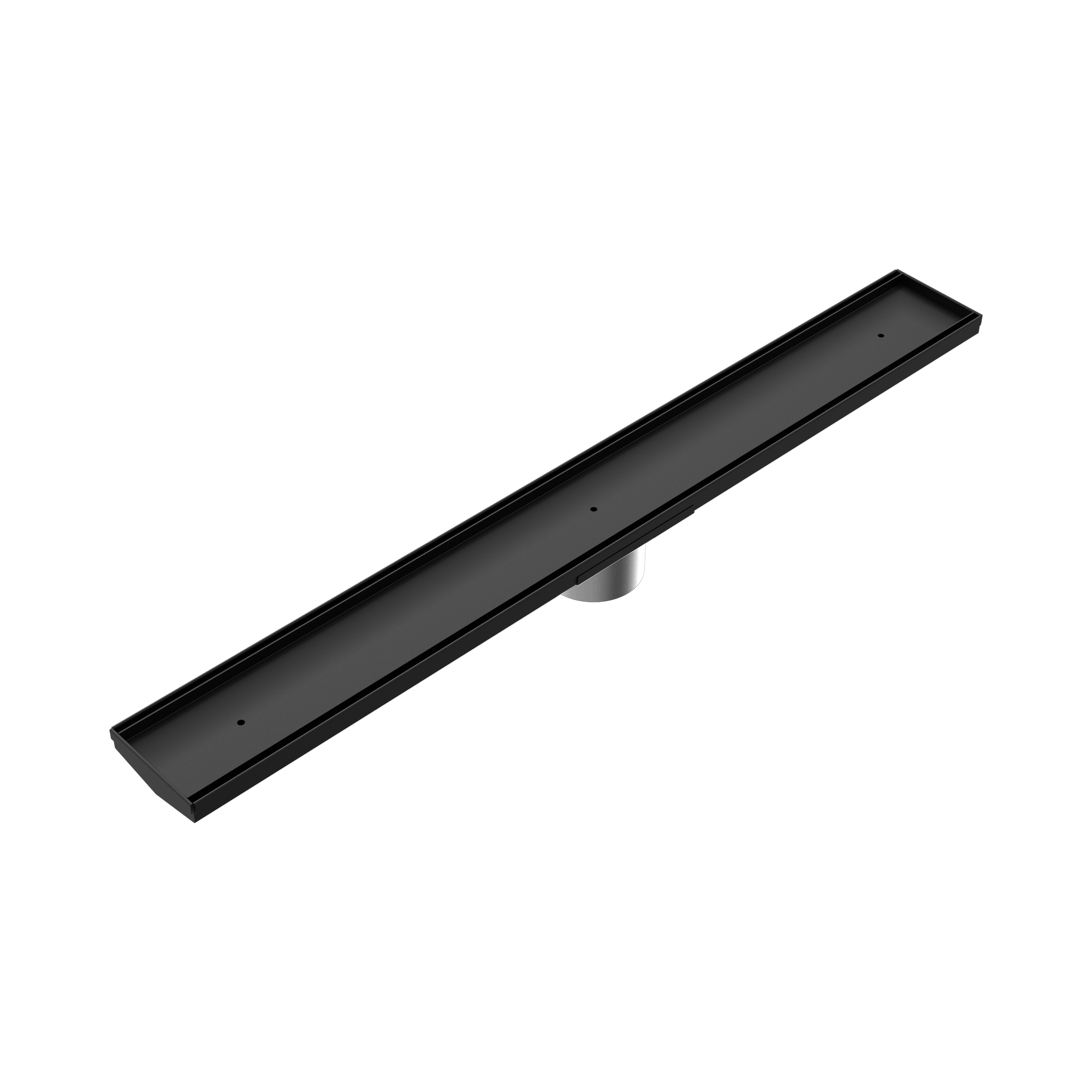 NRFG010 HSMB Tile Insert V Channel 800x106mm Floor Grate 90mm Outlet Matte Black image 1