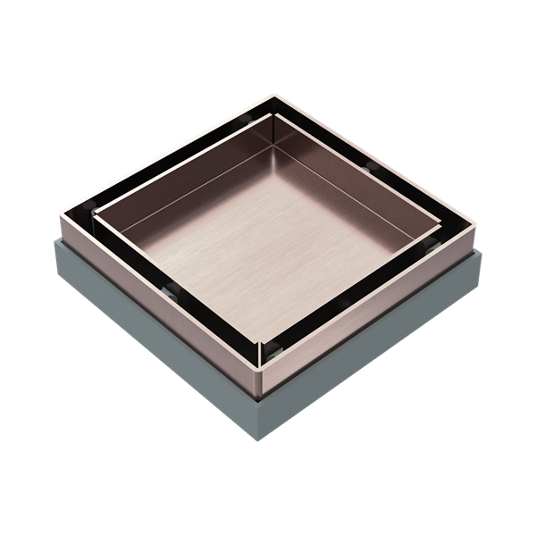 NRFW001 BZ Tile Insert Floor Waste 50mm Outlet Brushed Bronze Thumb
