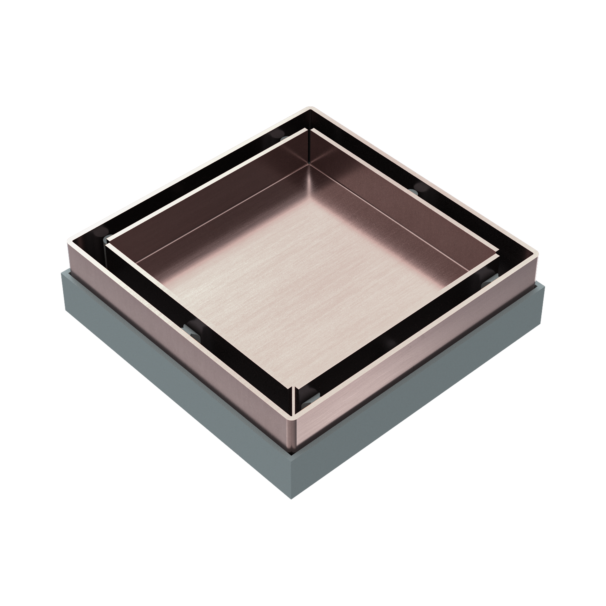 NRFW001 BZ Tile Insert Floor Waste 50mm Outlet Brushed Bronze image 1