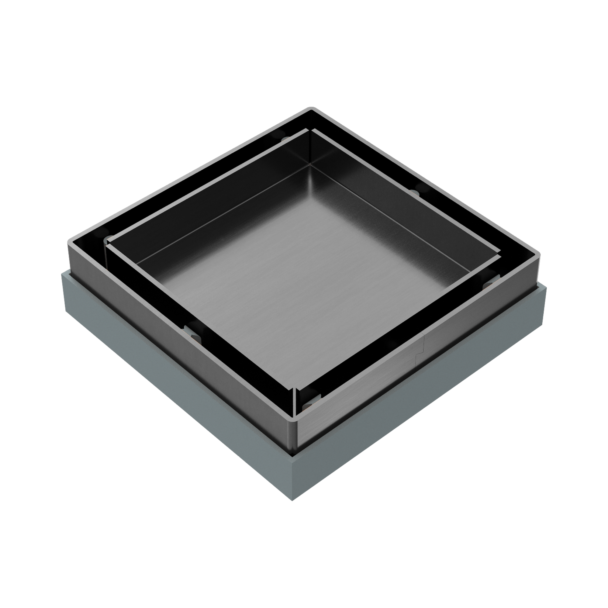 NRFW001 GM Tile Insert Floor Waste 50mm Outlet Gun Metal image 1