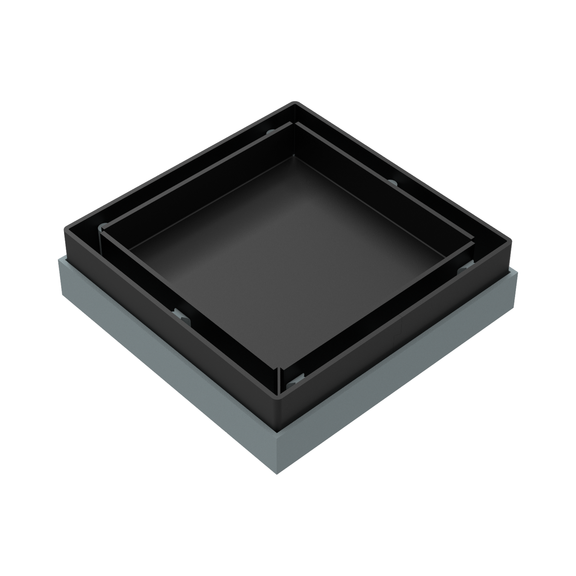 NRFW001 MB Tile Insert Floor Waste 50mm Outlet Matte Black image 1