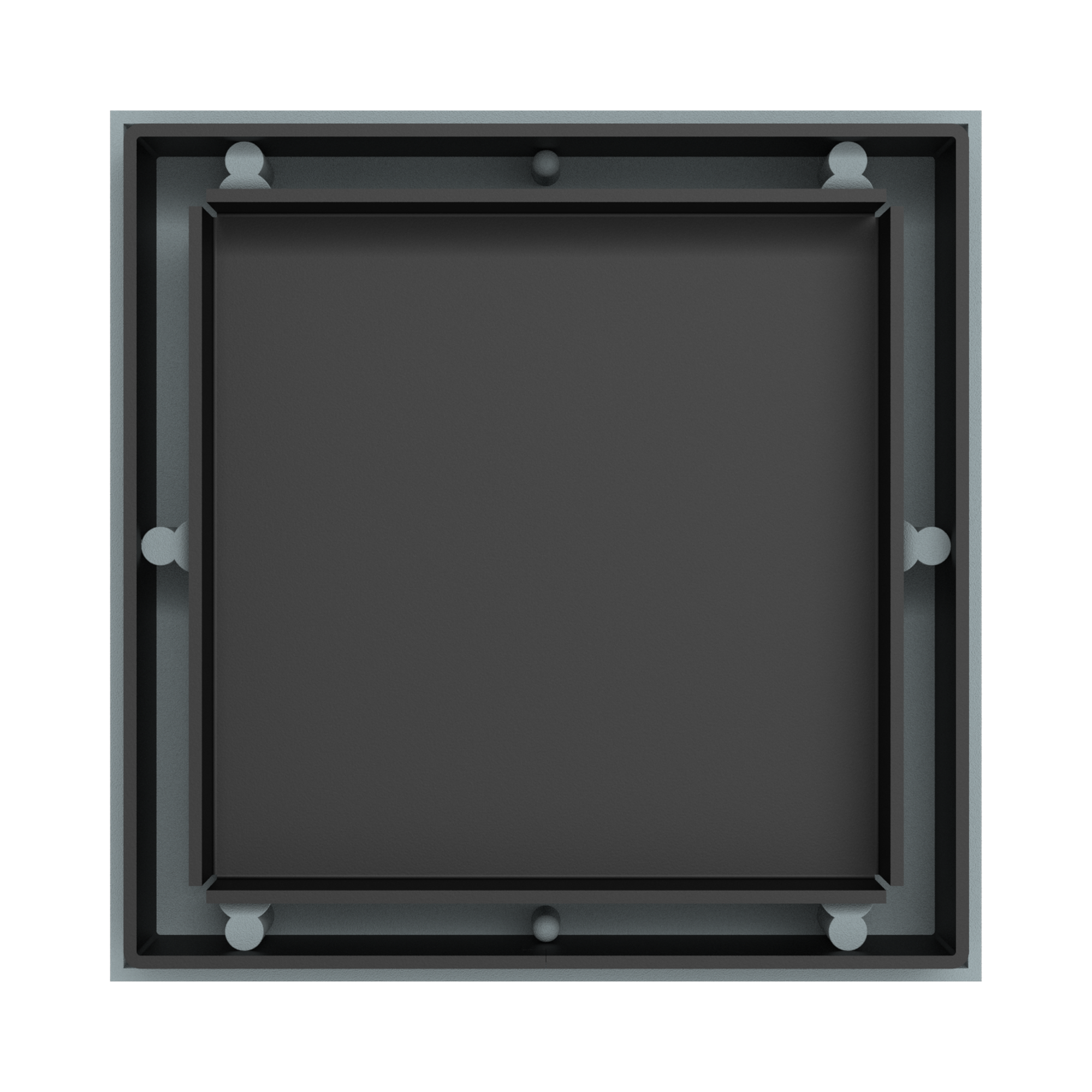 NRFW001 MB Tile Insert Floor Waste 50mm Outlet Matte Black image 2