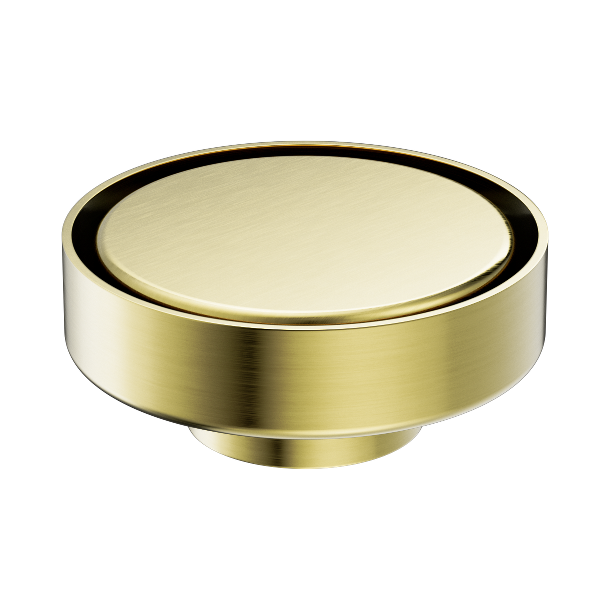 NRFW003 BG 100mm Round Tile Insert Floor Waste 50mm Outlet Brushed Gold image 2