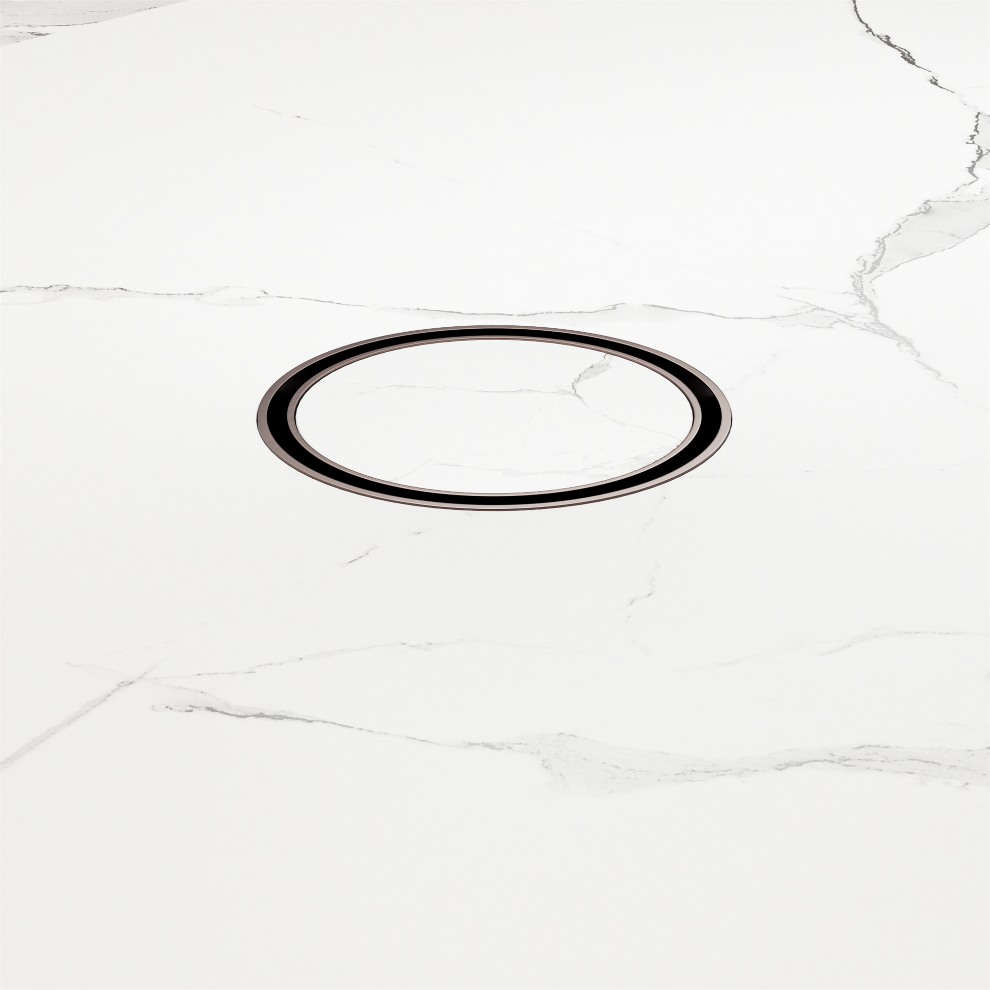 NRFW003 BZ 100mm Round Tile Insert Floor Waste 50mm Outlet Brushed Bronze image 3