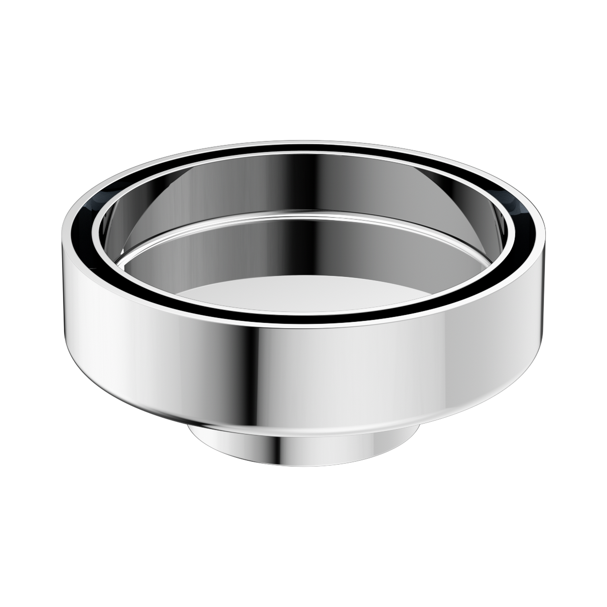 NRFW003 CH 100mm Round Tile Insert Floor Waste 50mm Outlet Chrome image 1